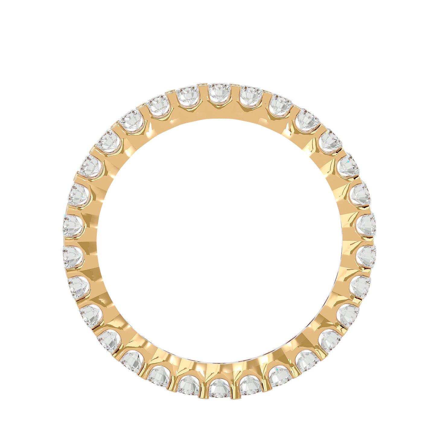 Infinity Round diamond eternity ring