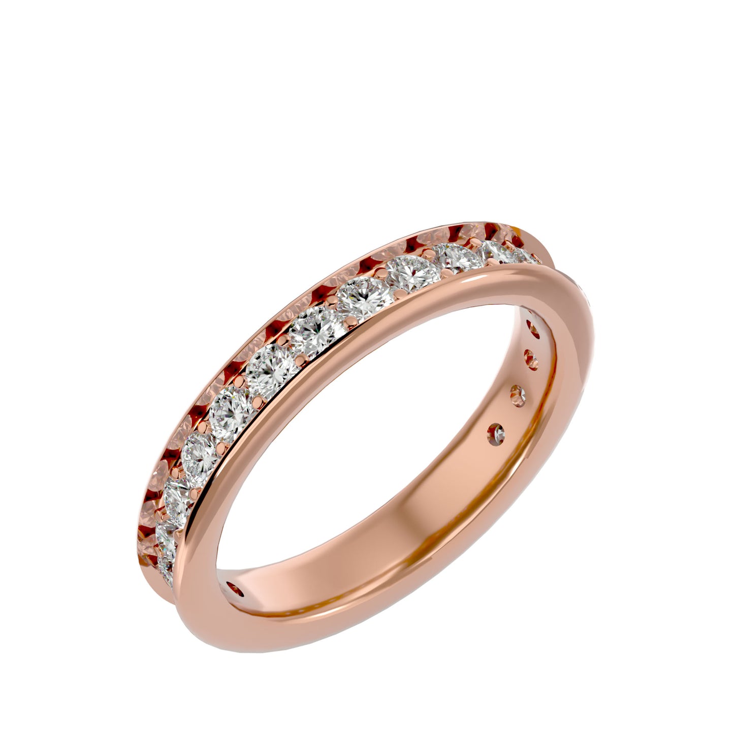Pave diamond ring