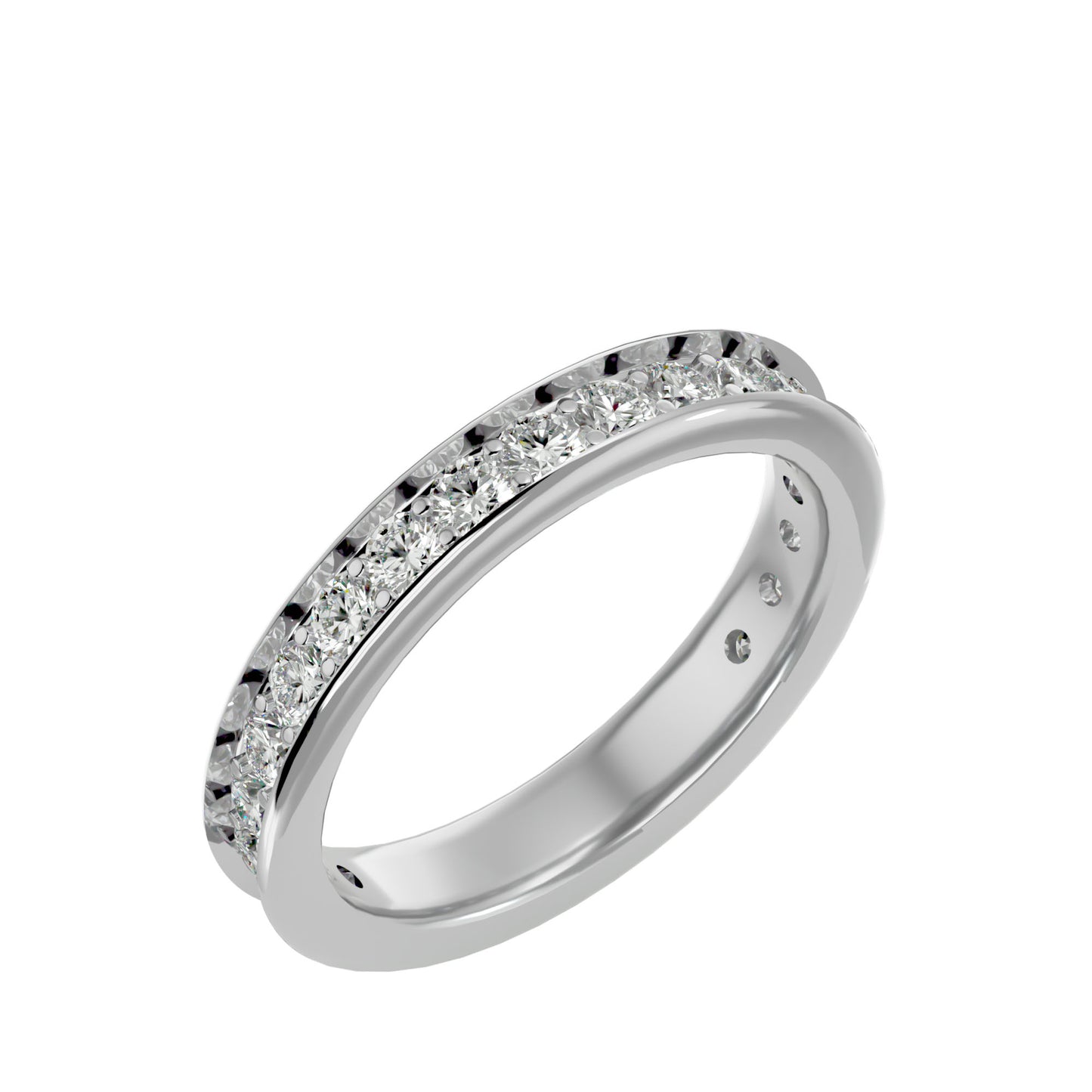 Pave diamond ring