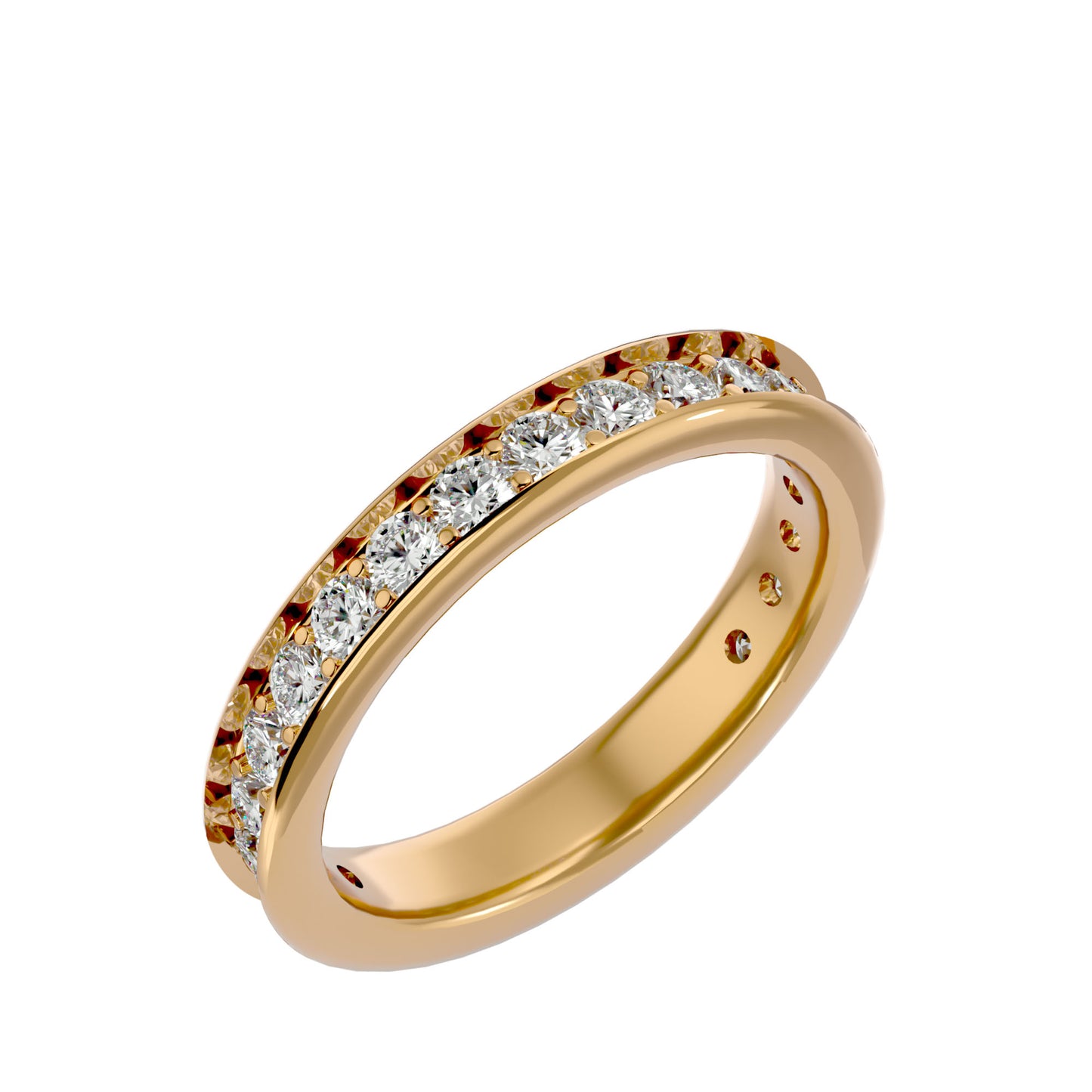 Pave diamond ring