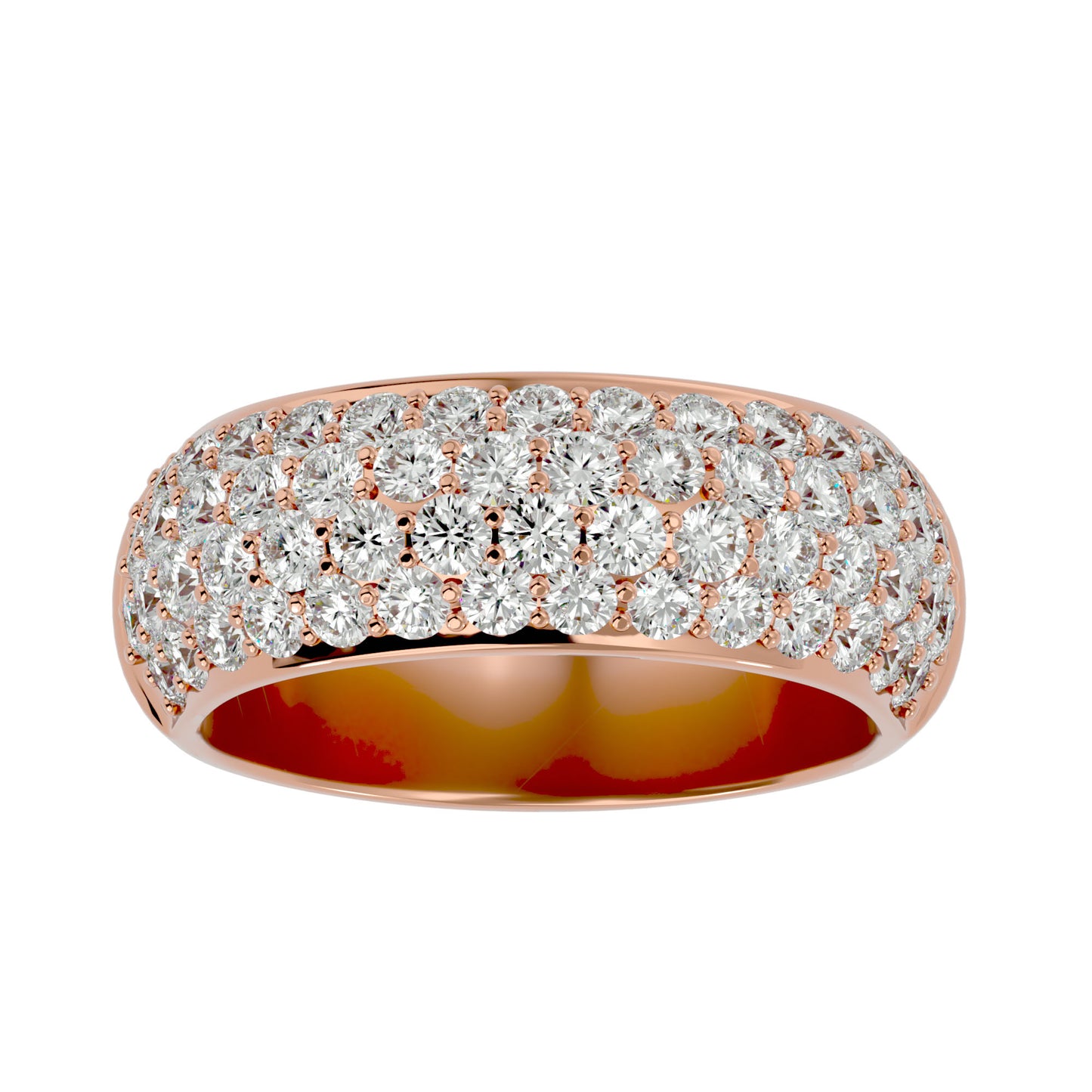 Care four line half eternity diamond ring