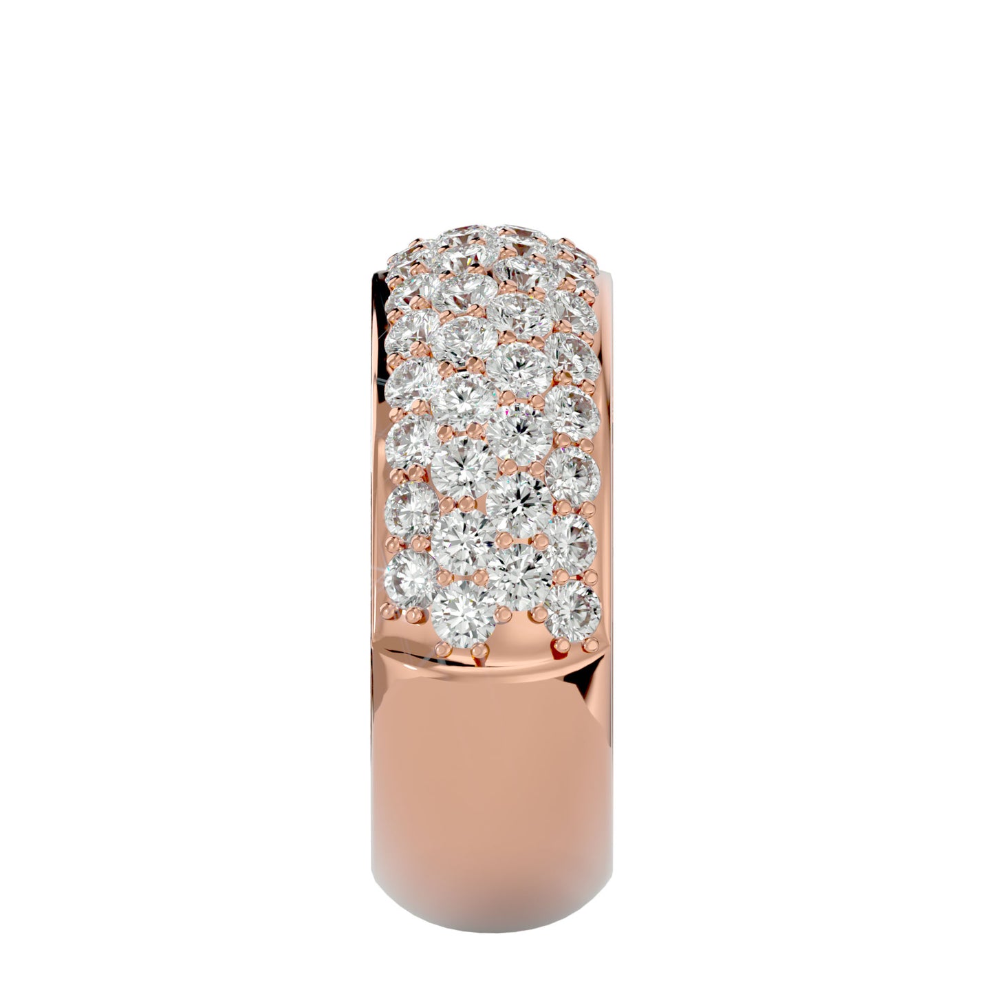 Care four line half eternity diamond ring