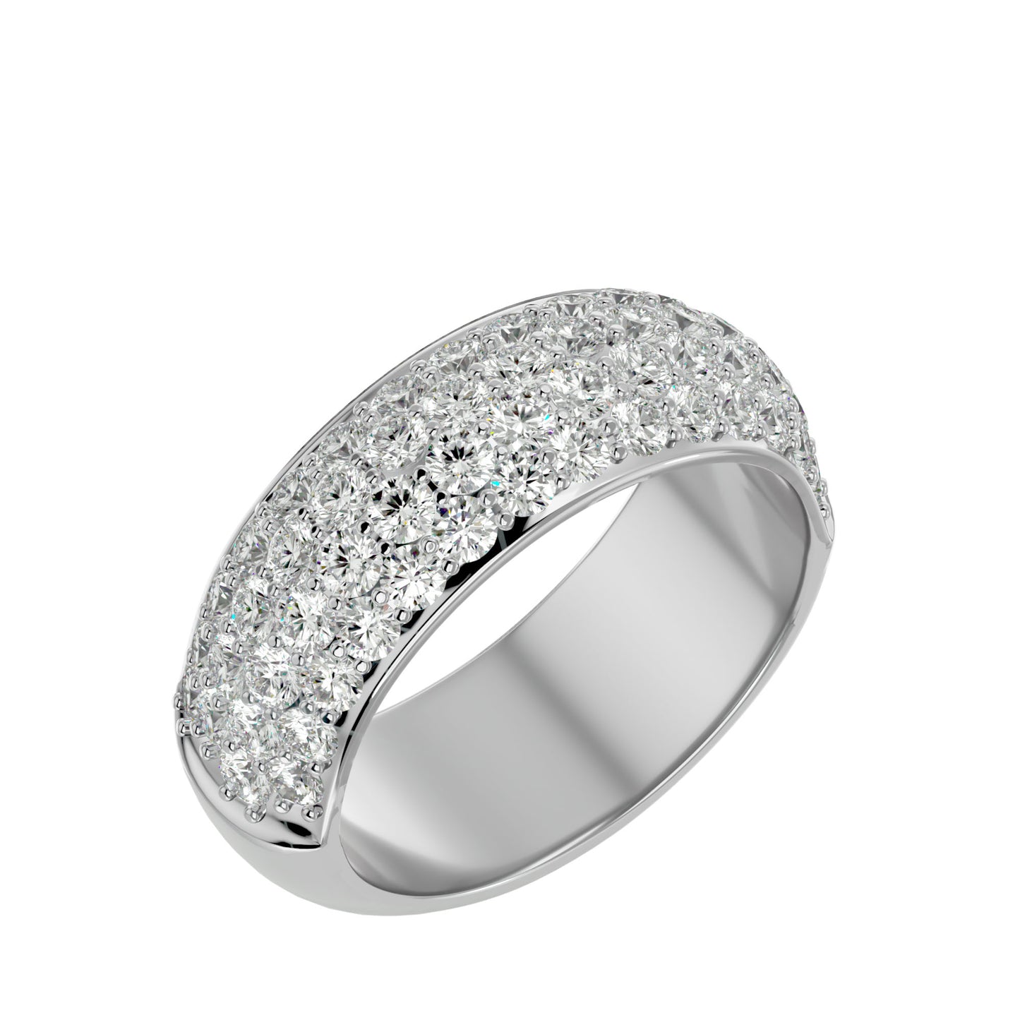 Care four line half eternity diamond ring