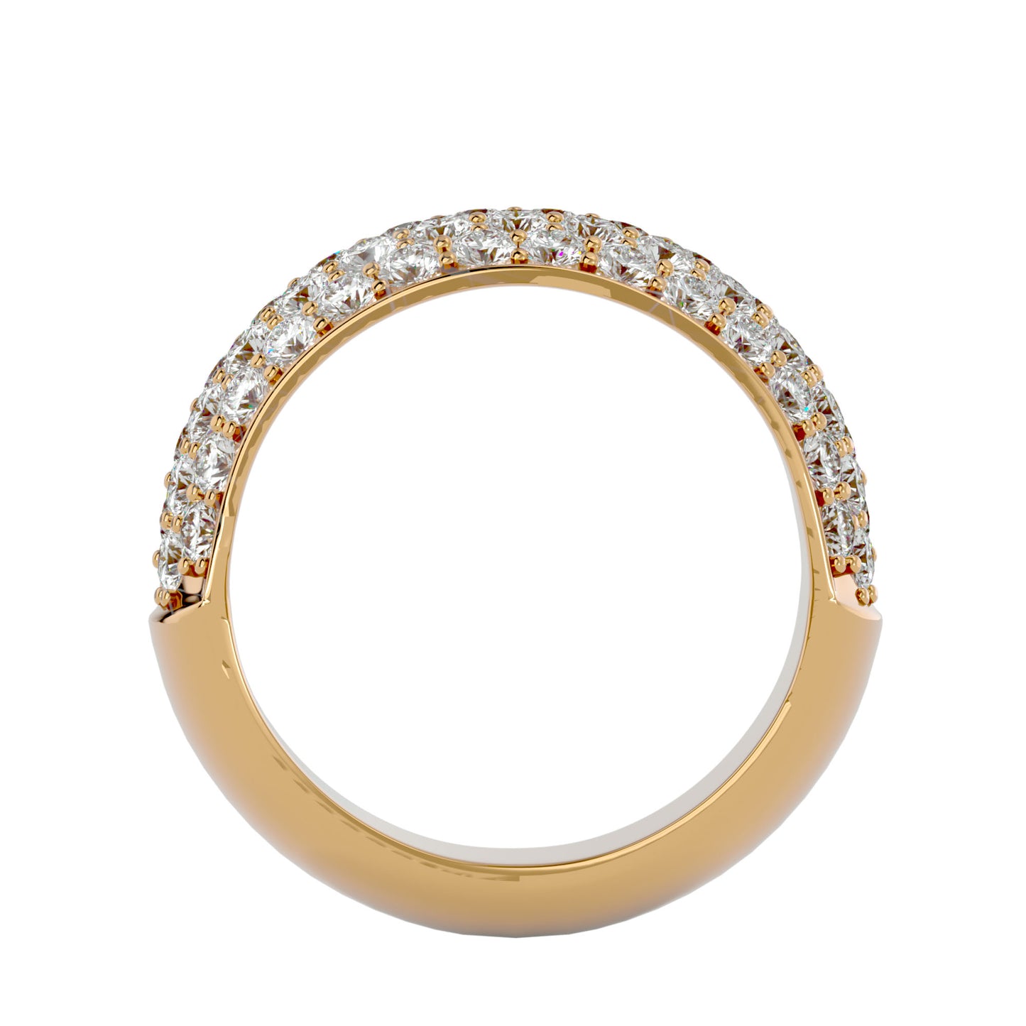 Care four line half eternity diamond ring