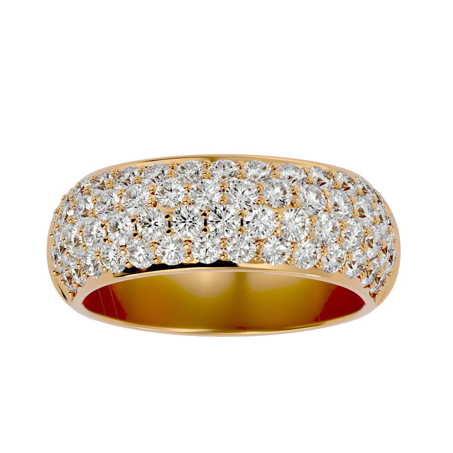 Care four line half eternity diamond ring