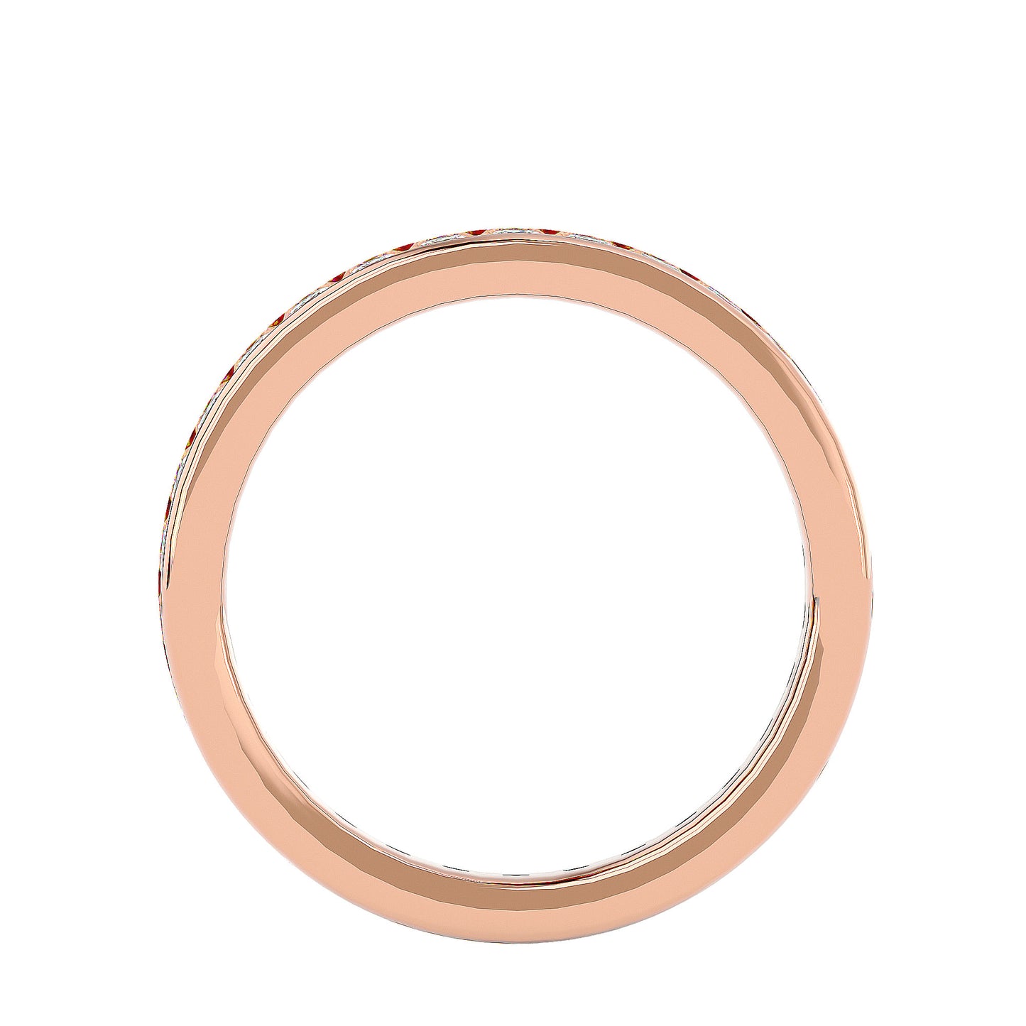 Round channel etrnity ring