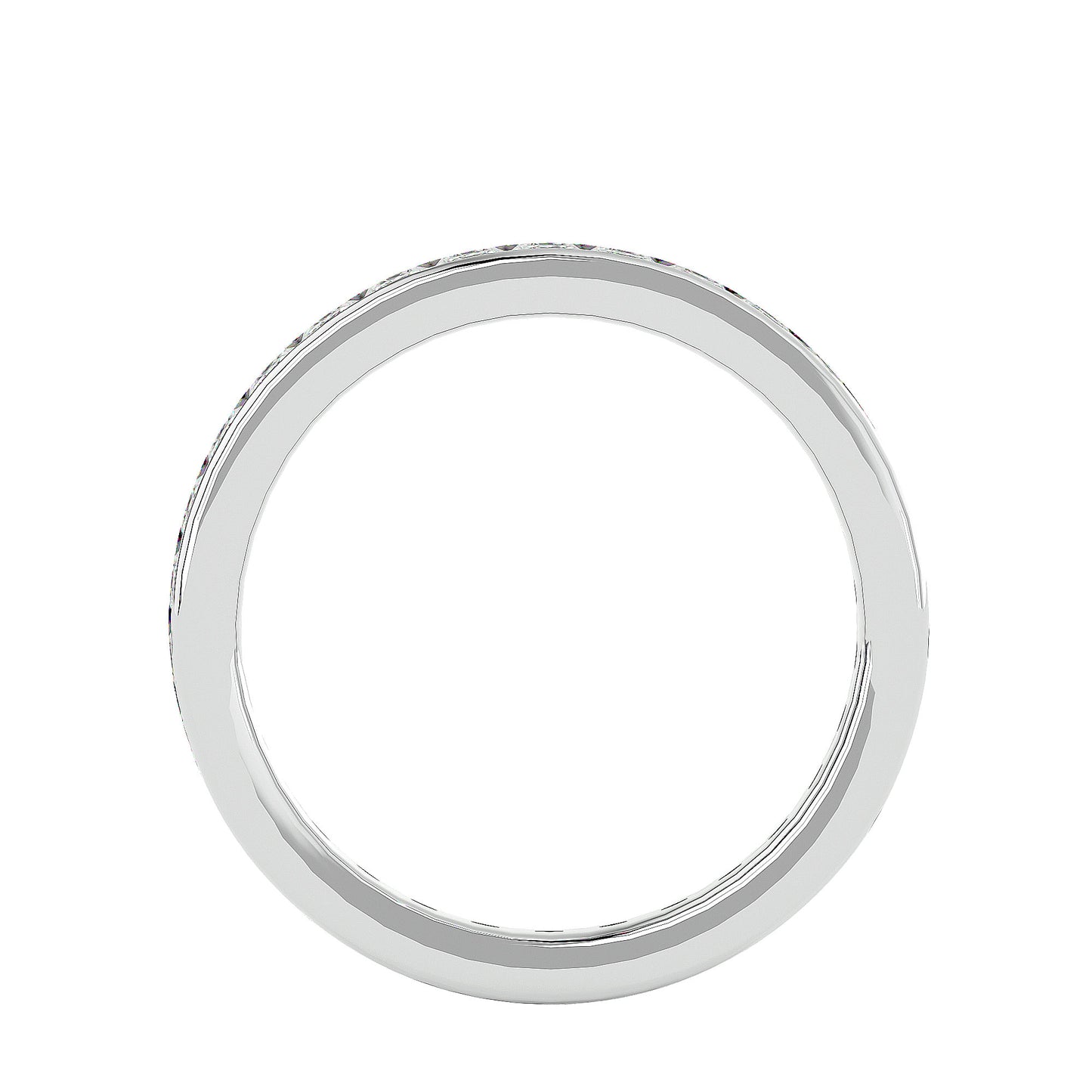 Round channel etrnity ring