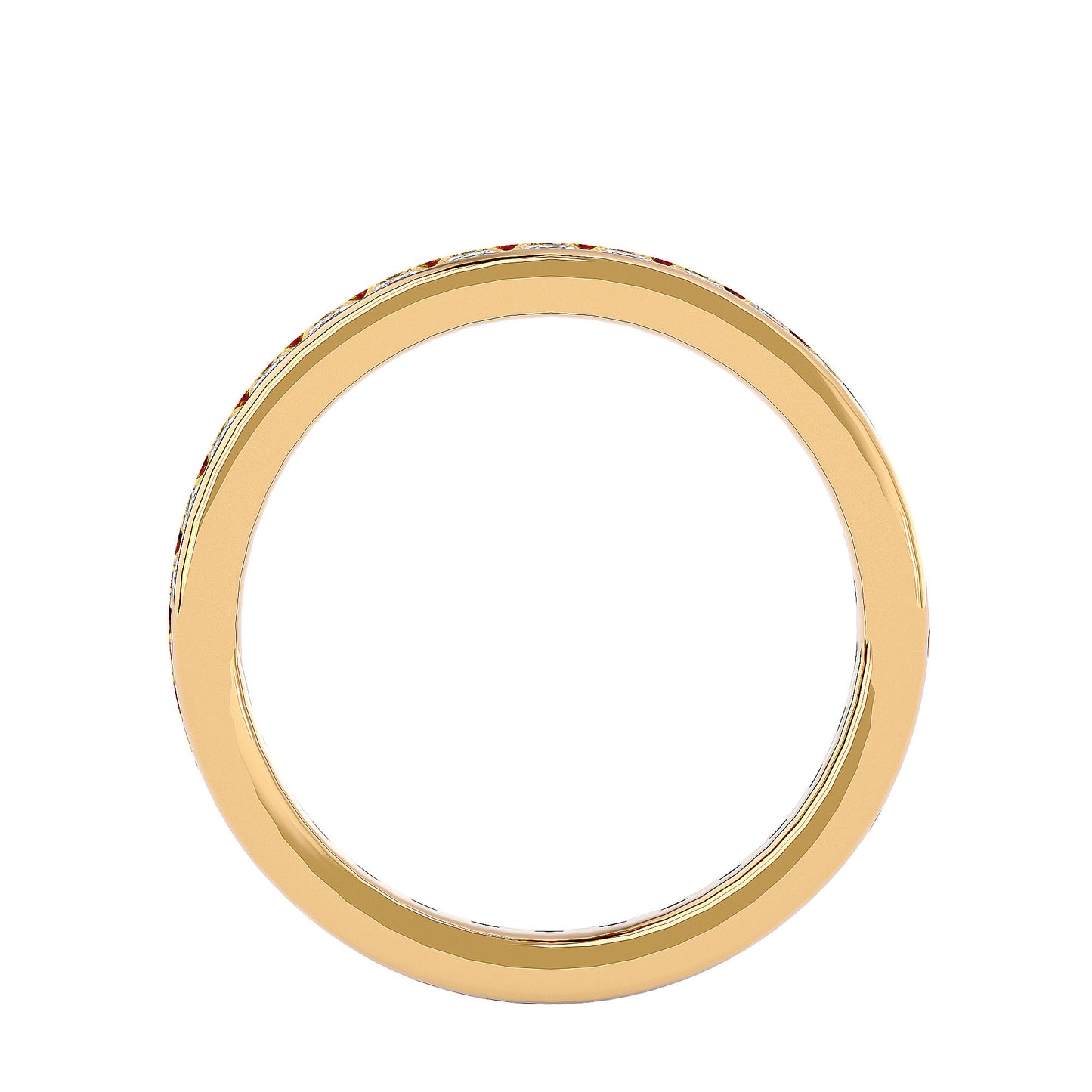 Round channel etrnity ring