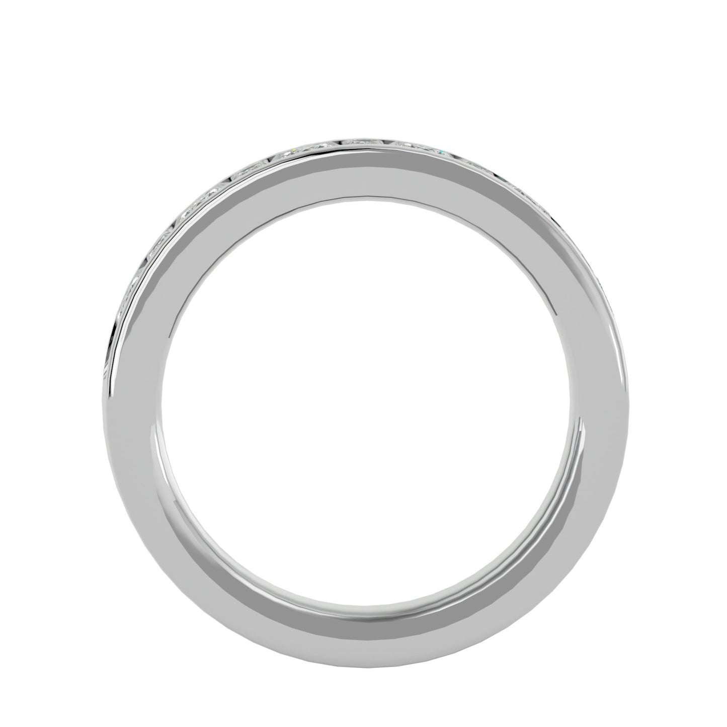 Kris Baguette & Round diamond ring