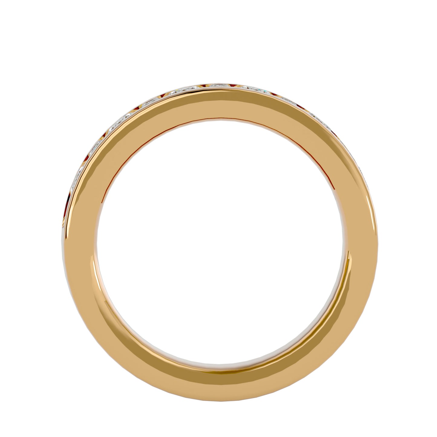 Kris Baguette & Round diamond ring