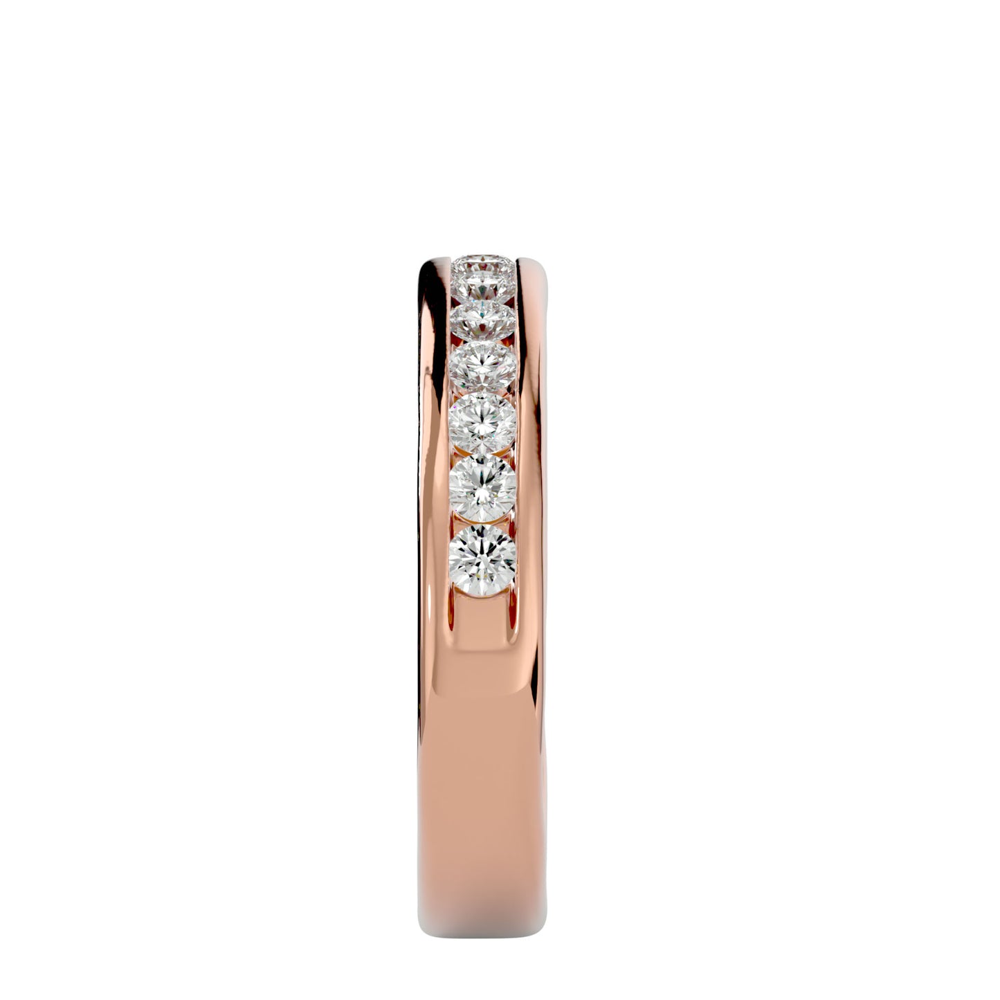 Liv channel diamond ring
