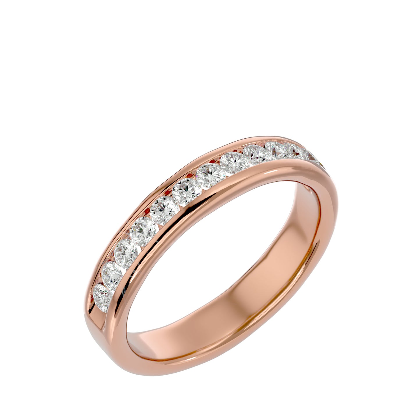Liv channel diamond ring
