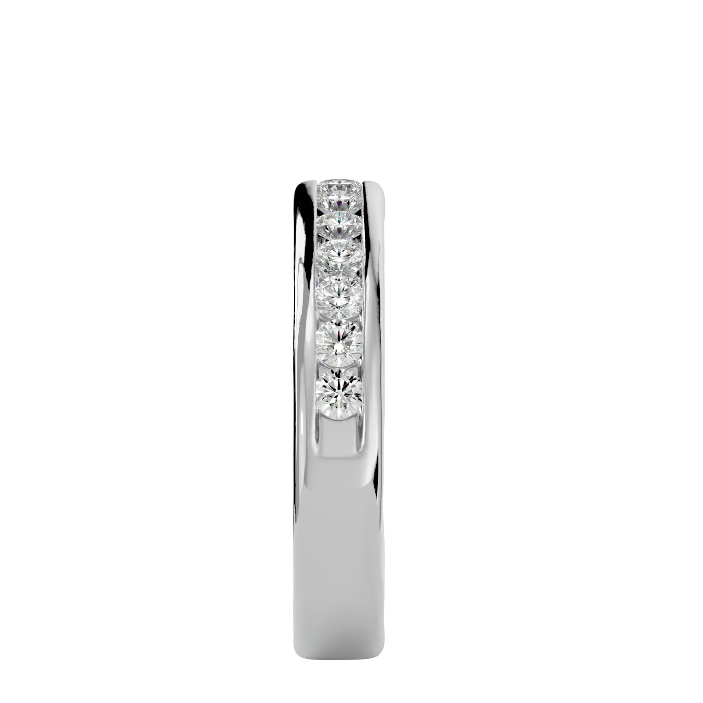 Liv channel diamond ring