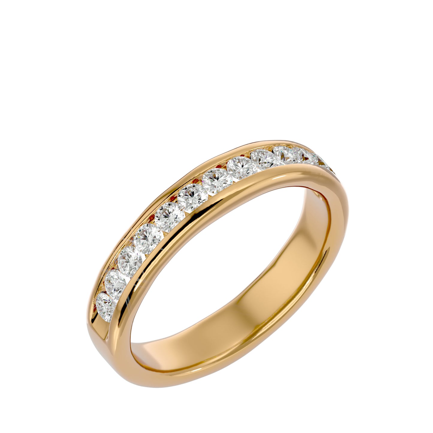 Liv channel diamond ring