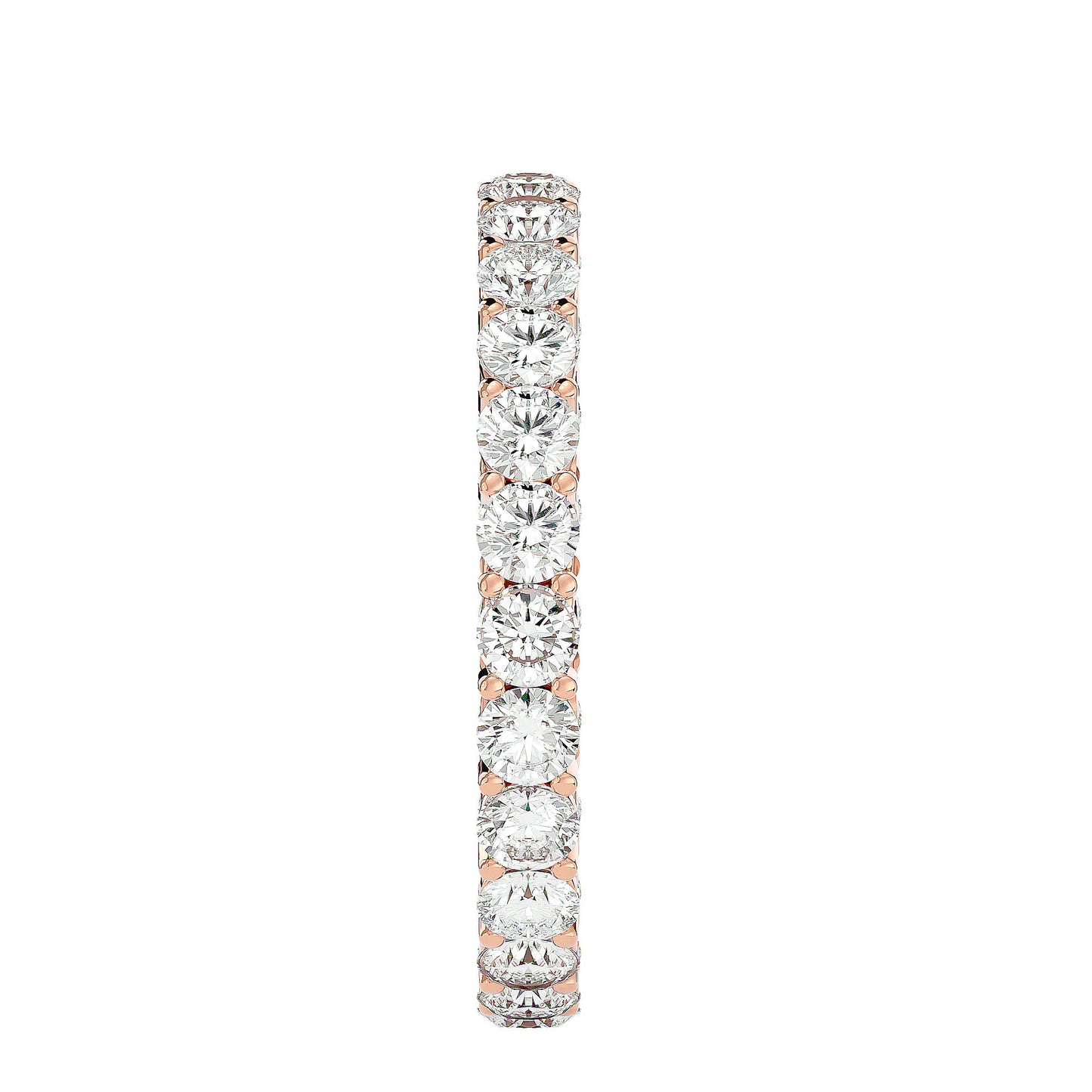 Filligree diamond eternity ring