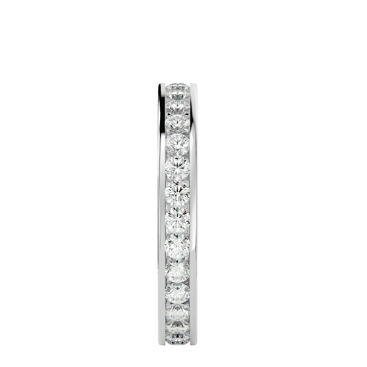 Seline channel diamond eternity ring