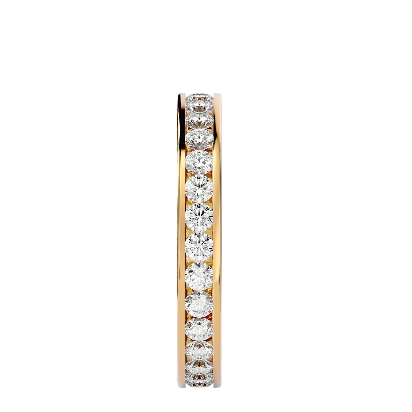 Seline channel diamond eternity ring