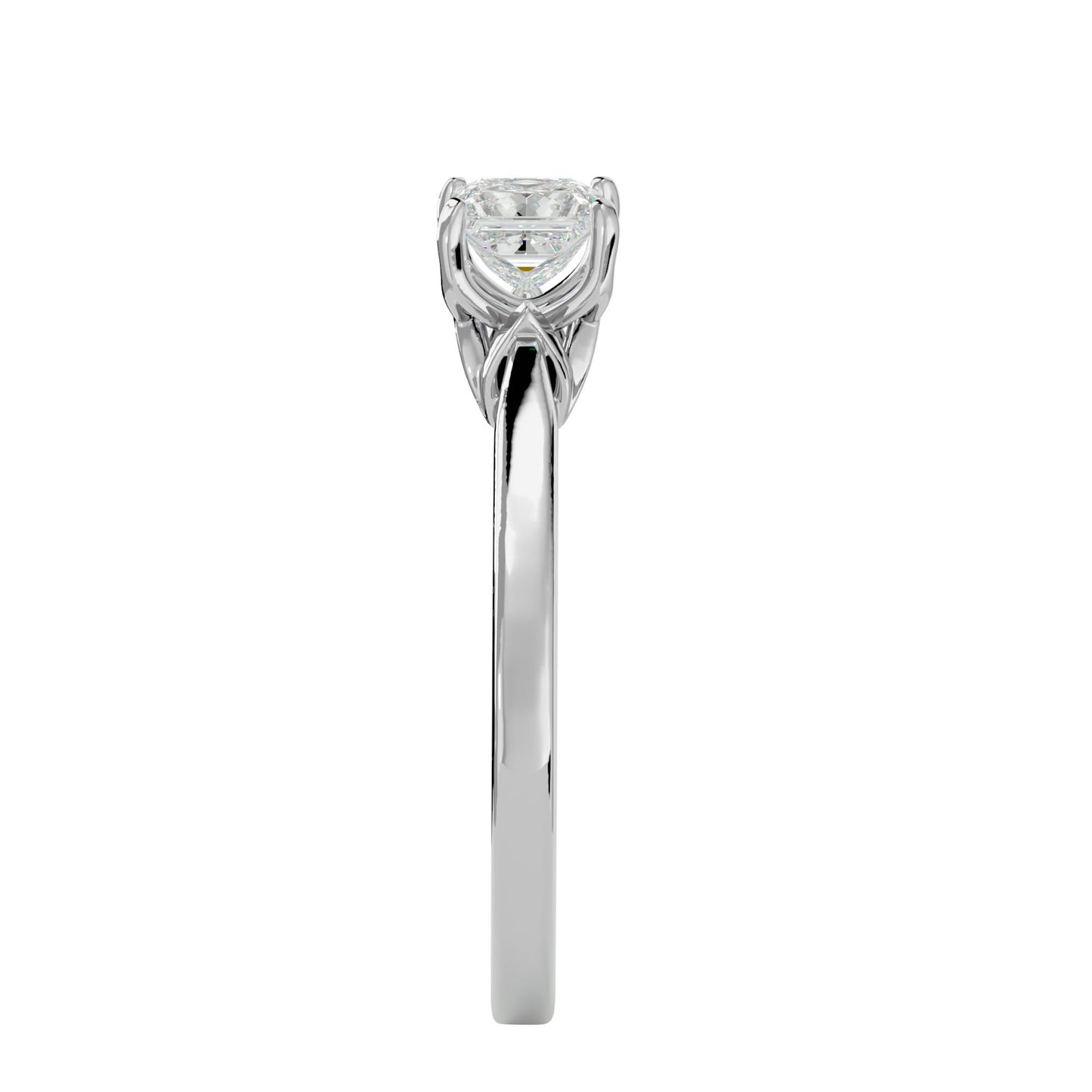 Flora 4 prong diamond engagement ring