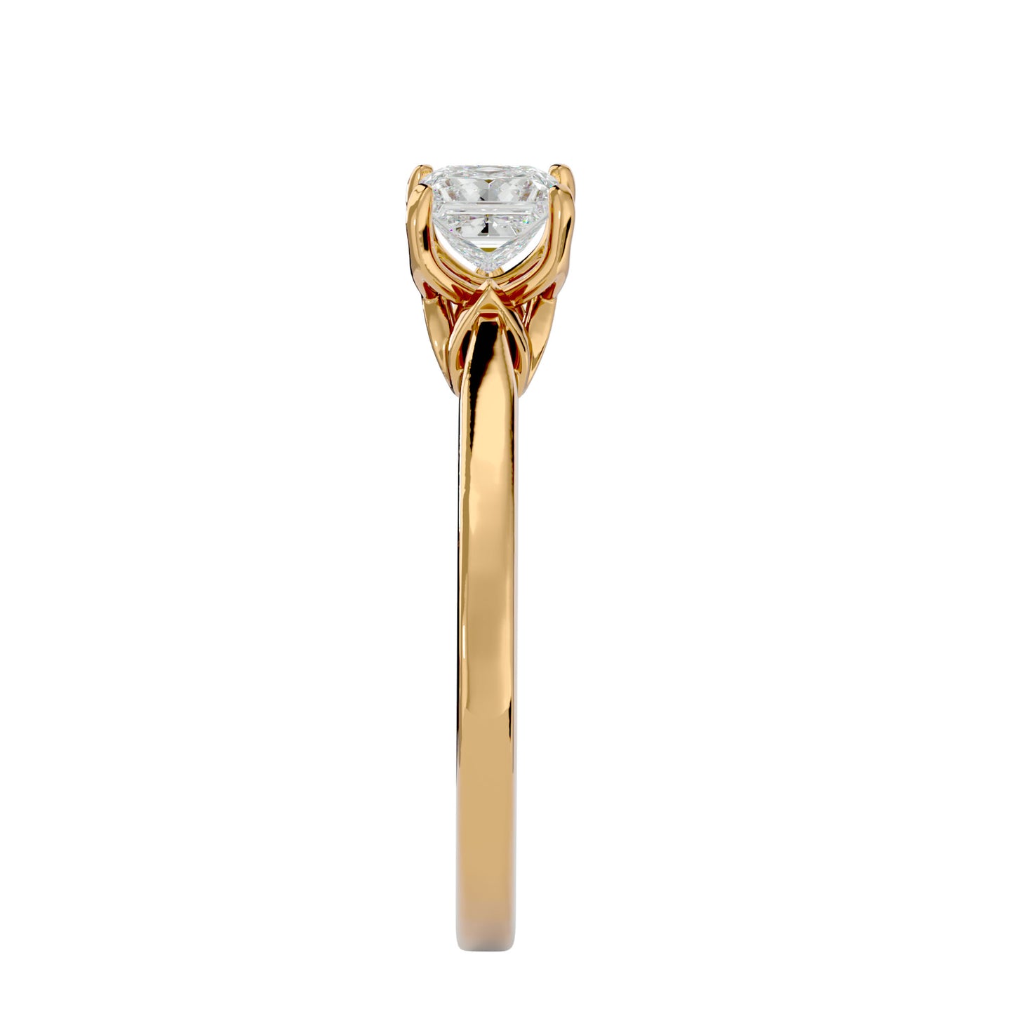 Flora 4 prong diamond engagement ring