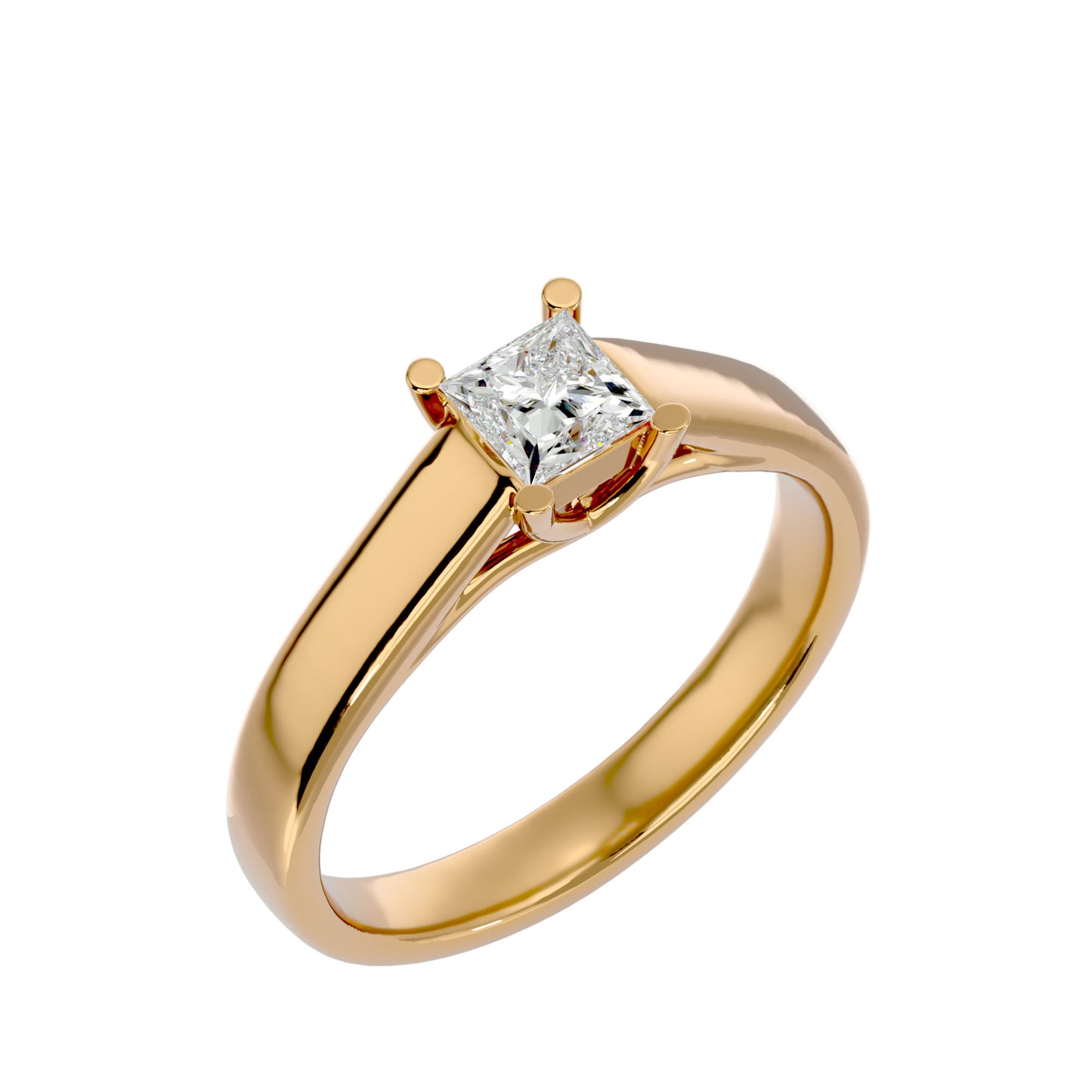 Daniel solitaire diamond engagement ring