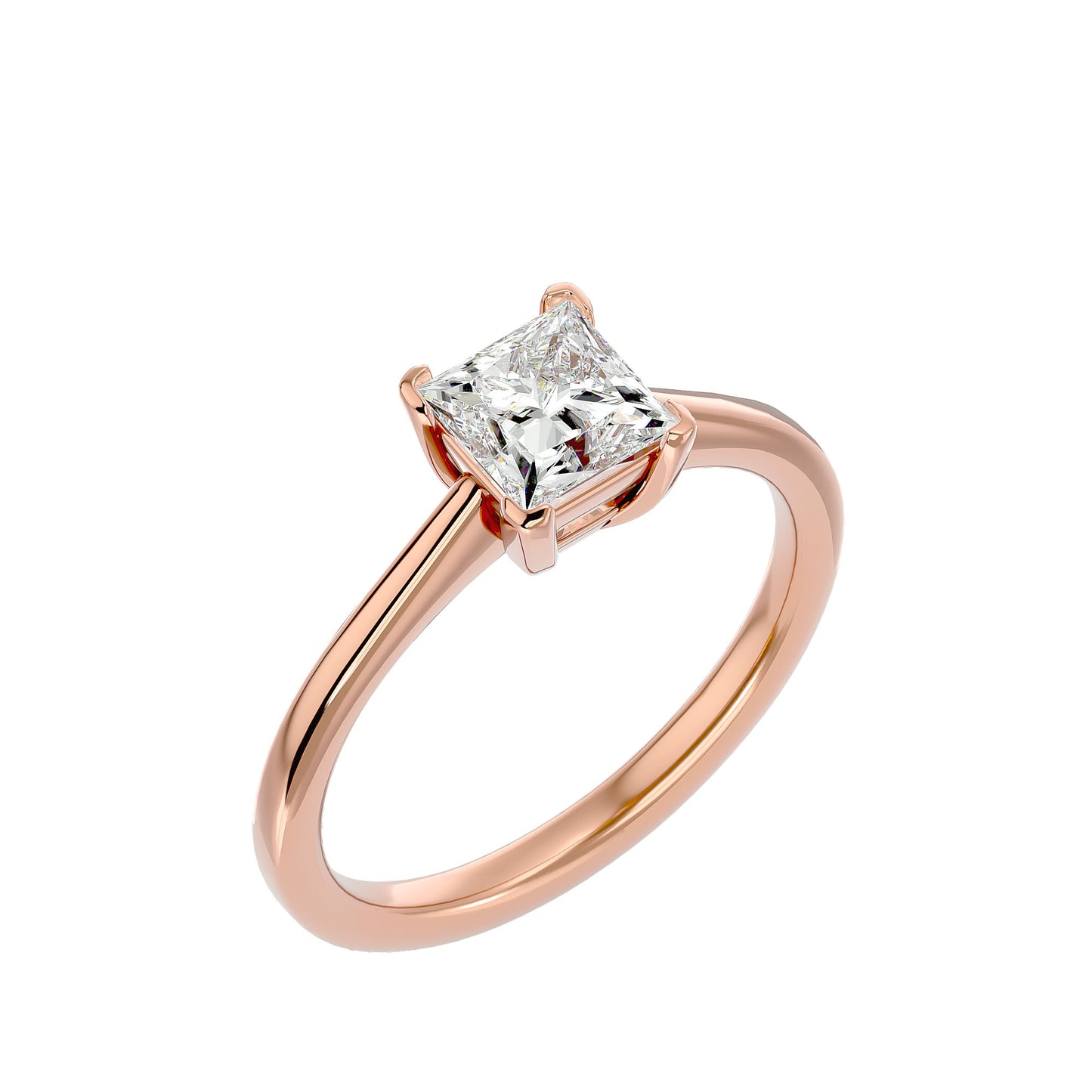 Ria princess diamond engagement ring