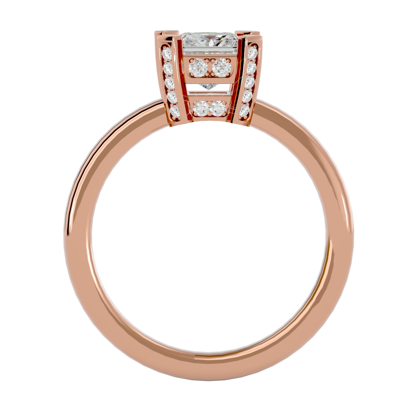 Riley princess diamond engagement ring