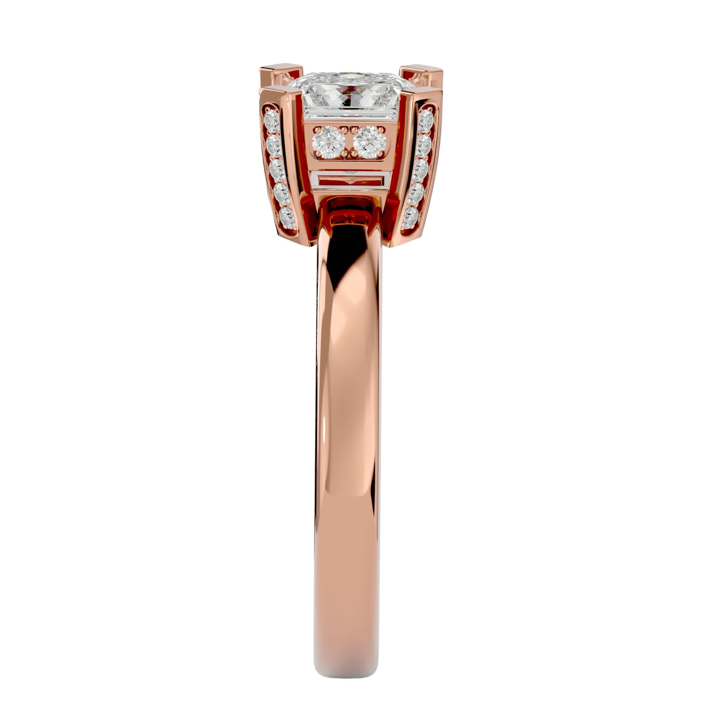Riley princess diamond engagement ring