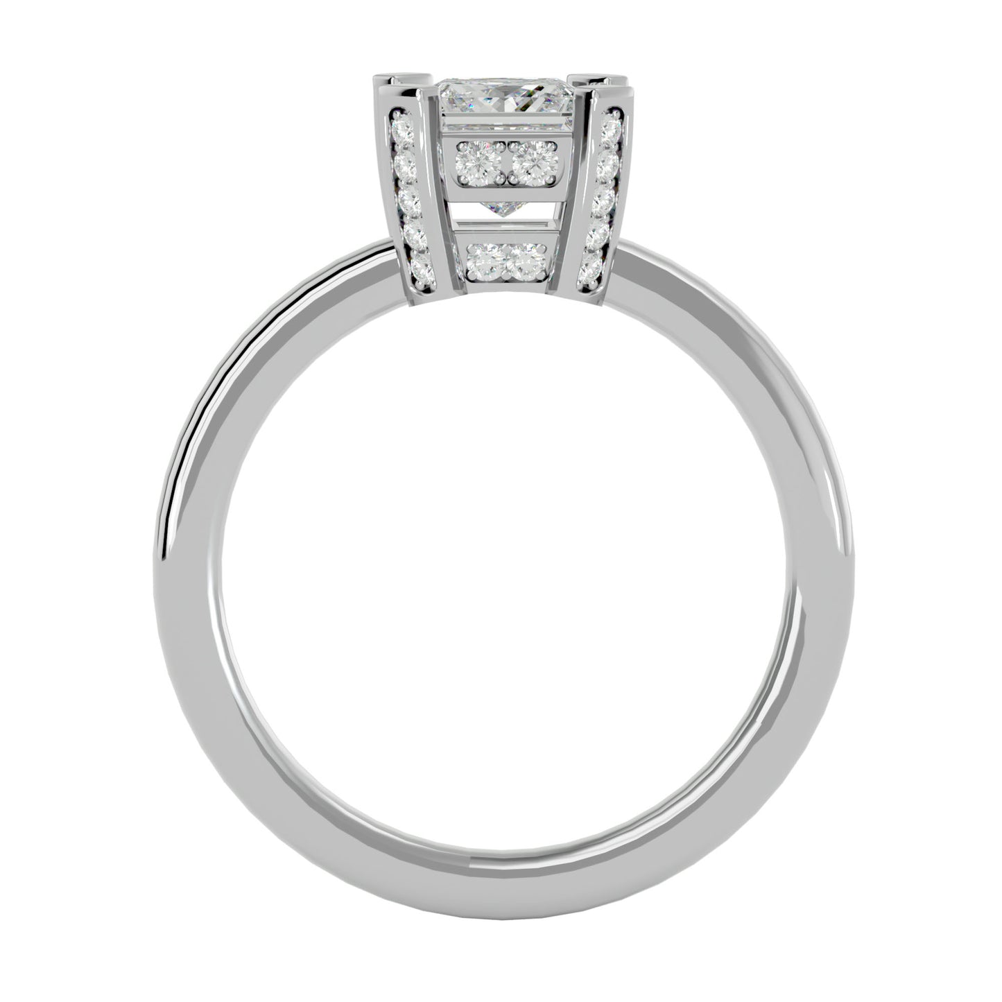 Riley princess diamond engagement ring