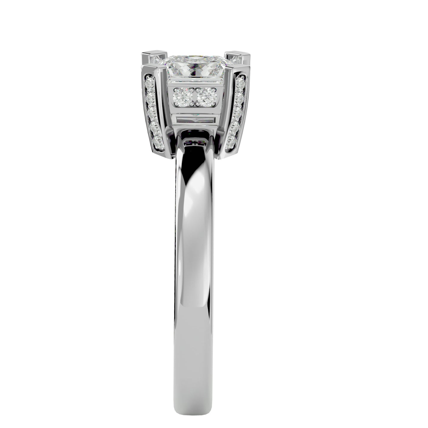 Riley princess diamond engagement ring