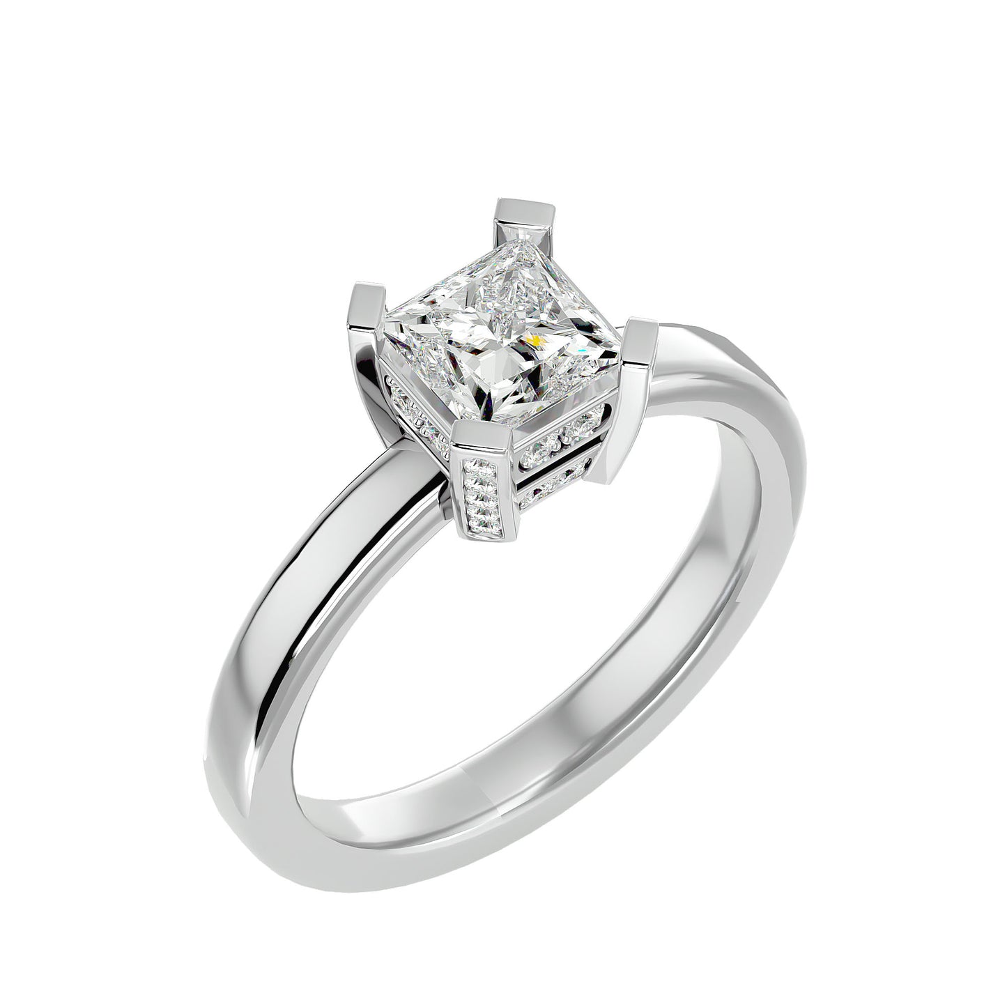 Riley princess diamond engagement ring