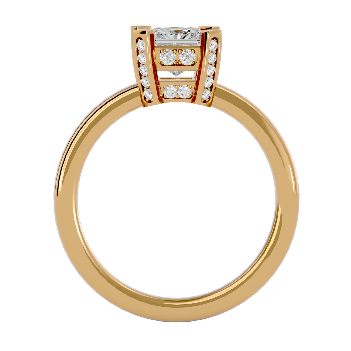 Riley princess diamond engagement ring