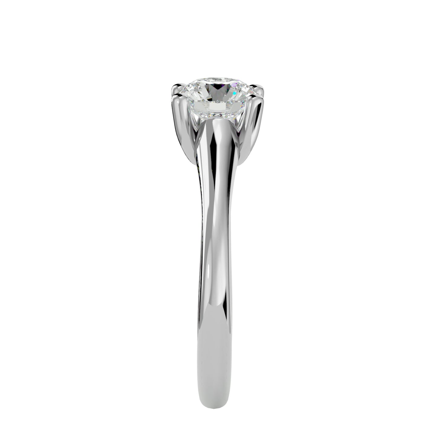Voinaa micro prong diamond engagement ring
