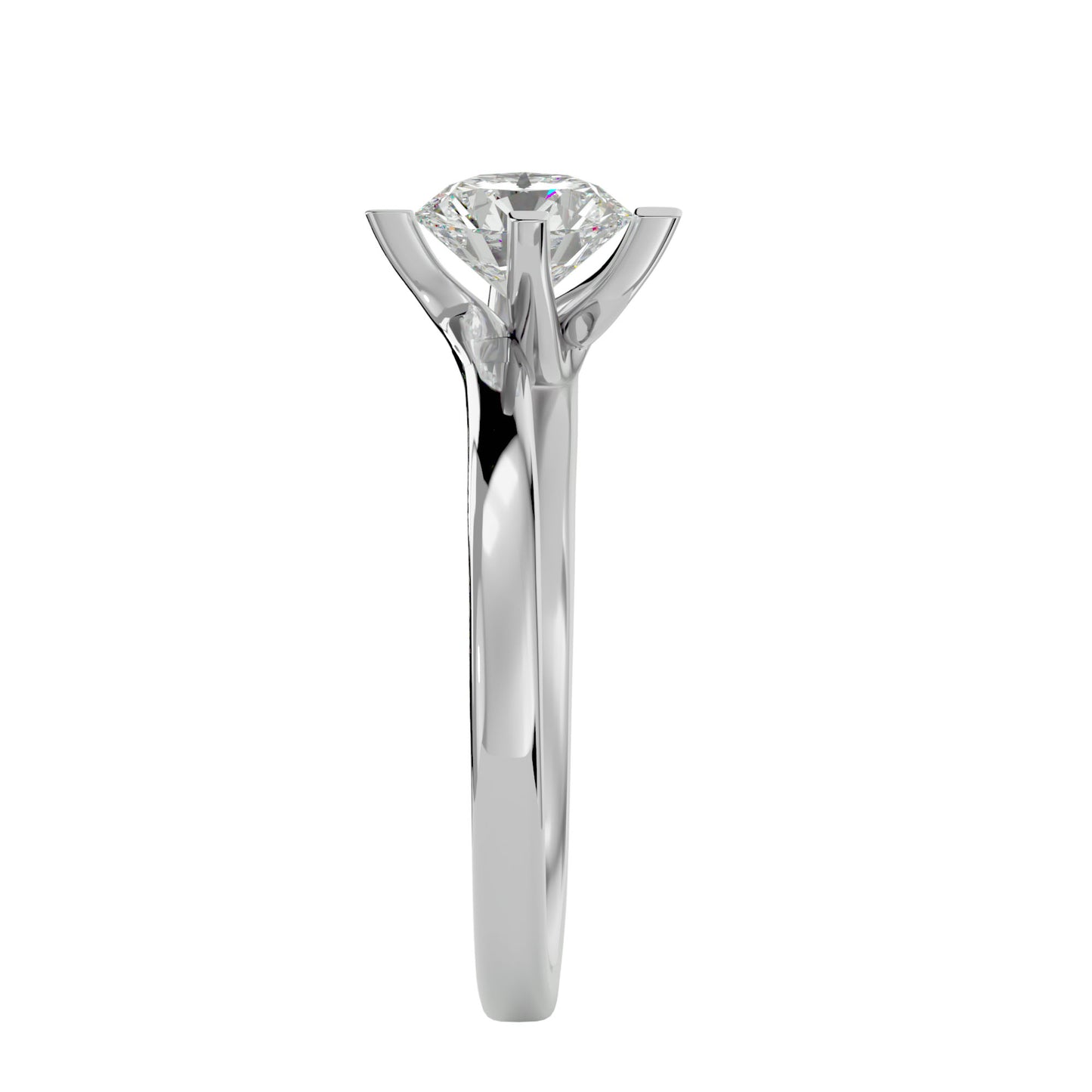 Ammy tapered diamond engagement ring