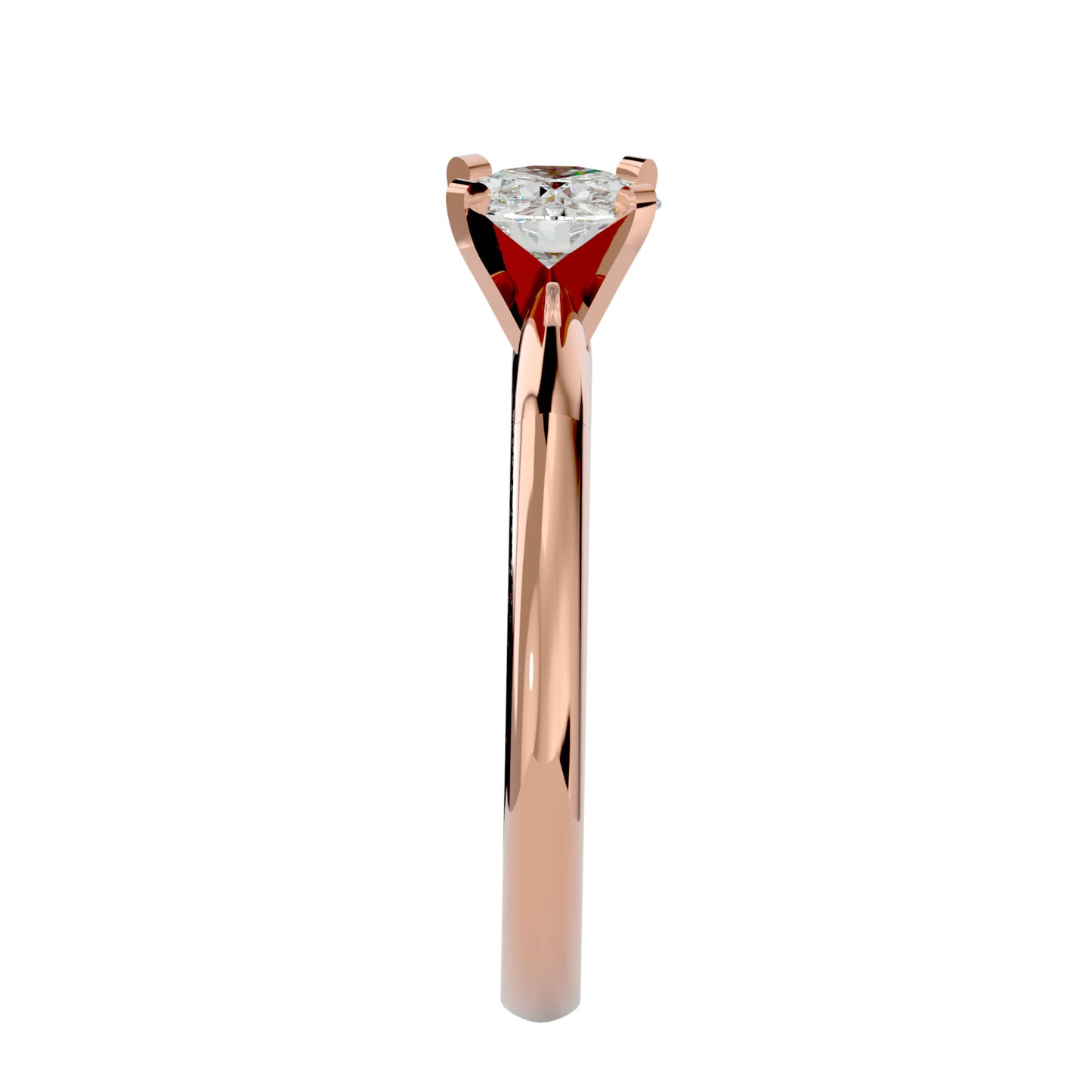 Qiunn petal diamond engagement ring