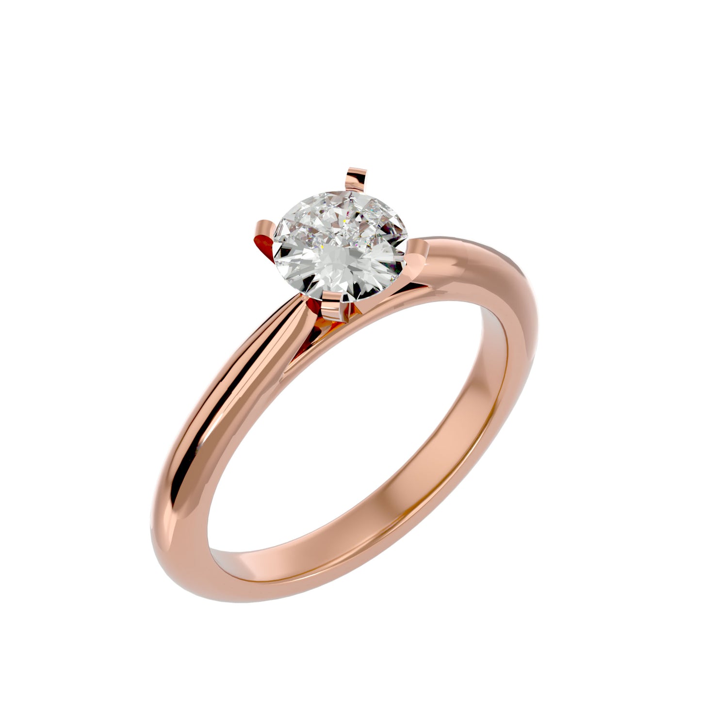 Qiunn petal diamond engagement ring
