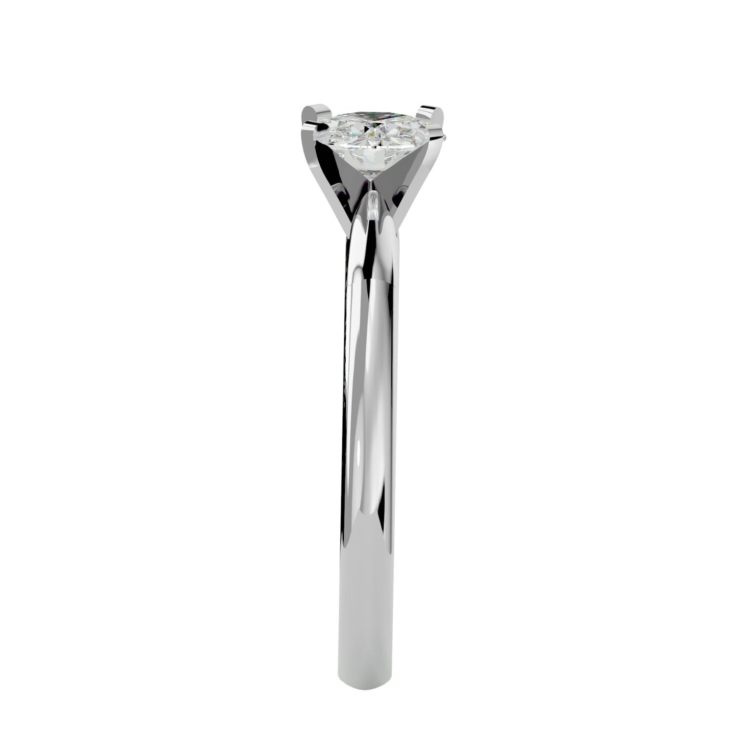 Qiunn petal diamond engagement ring