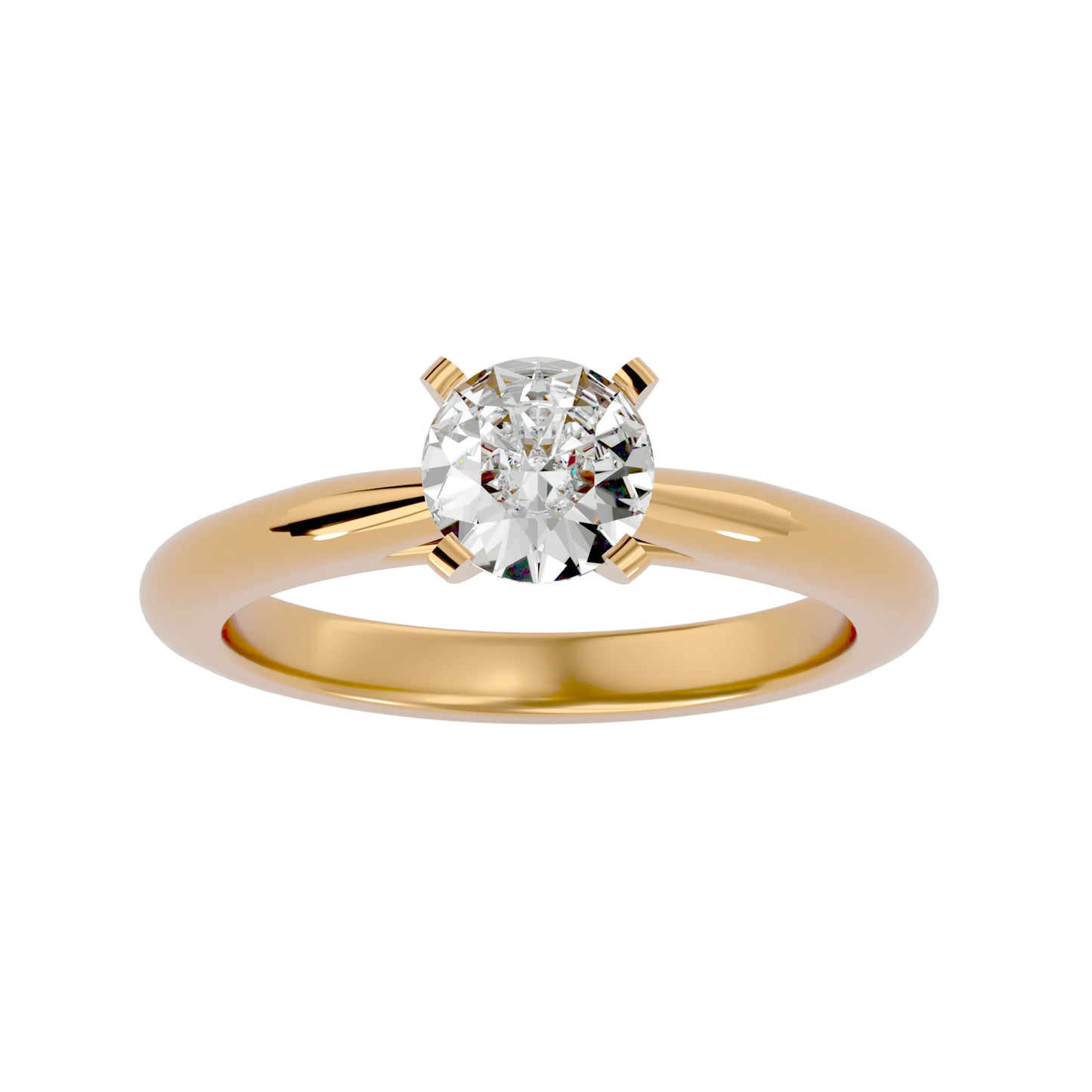 Qiunn petal diamond engagement ring