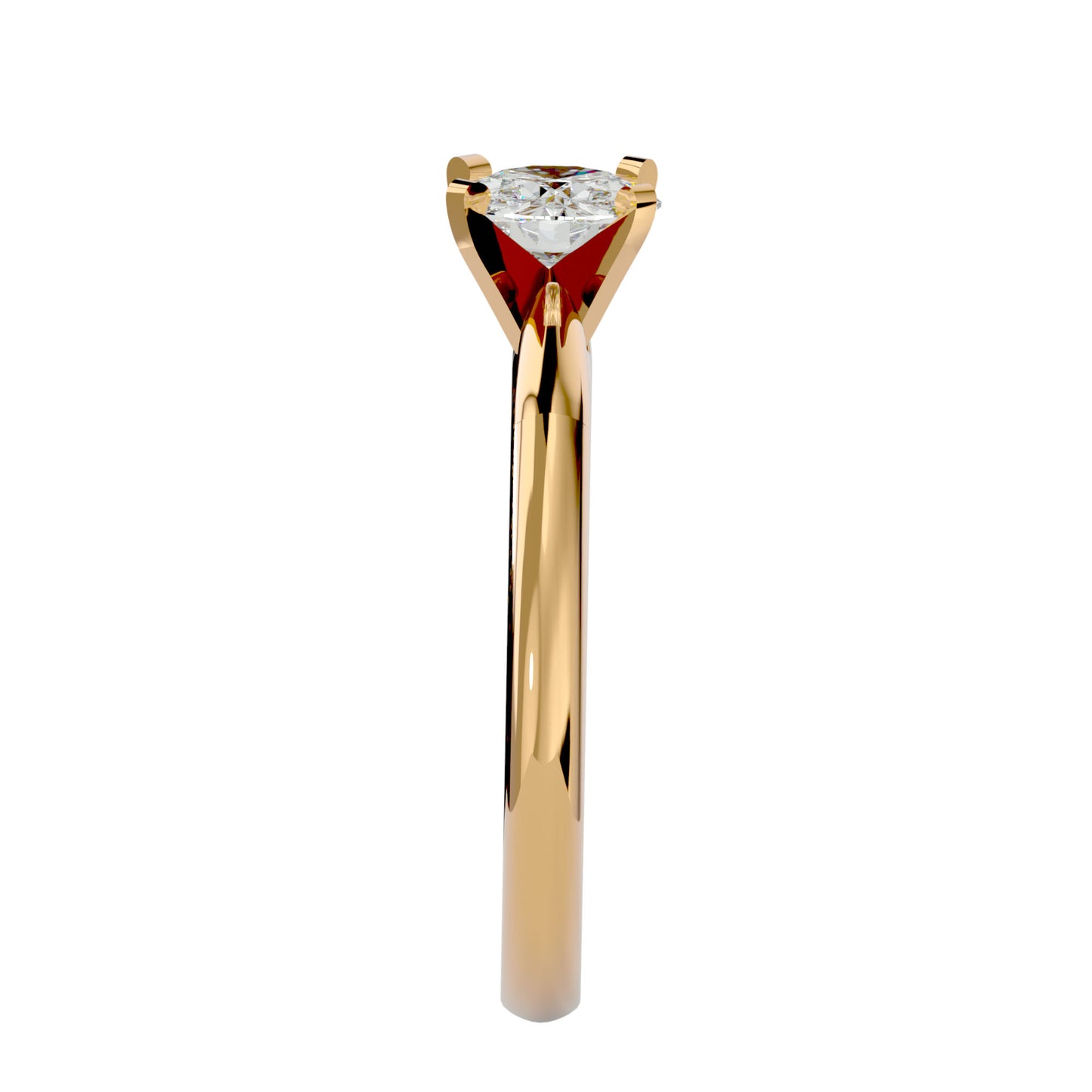 Qiunn petal diamond engagement ring