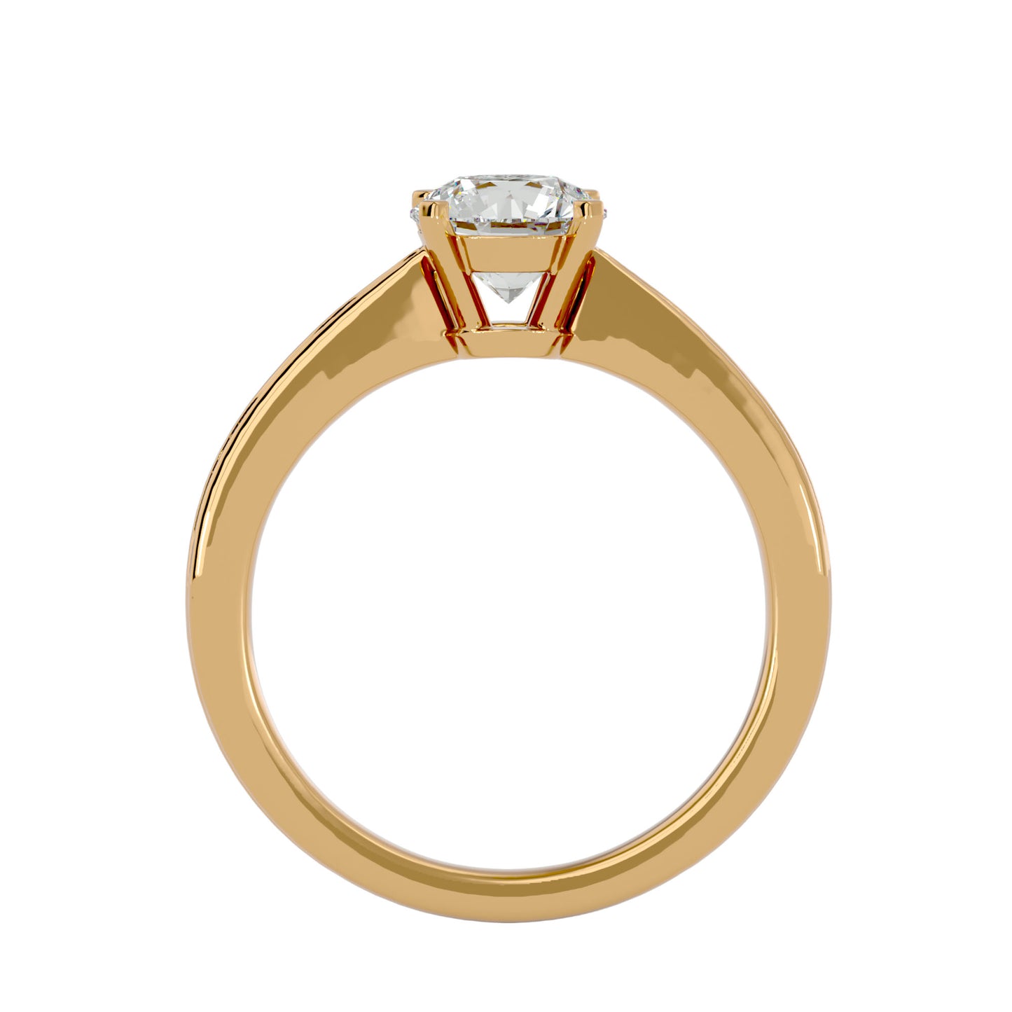 Vintage round diamond engagement ring