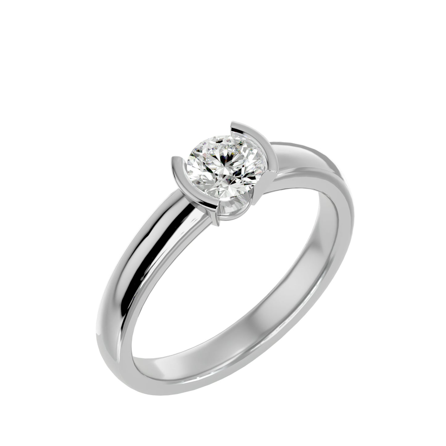 Luxe filligree diamond engagement ring