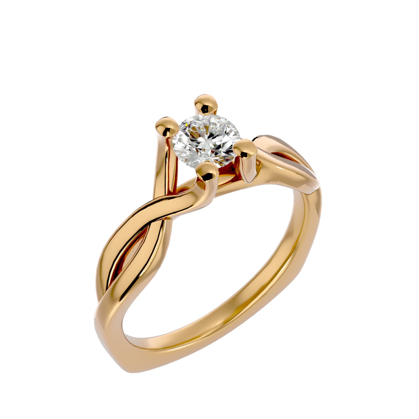 Twilight Twist diamond engagement ring