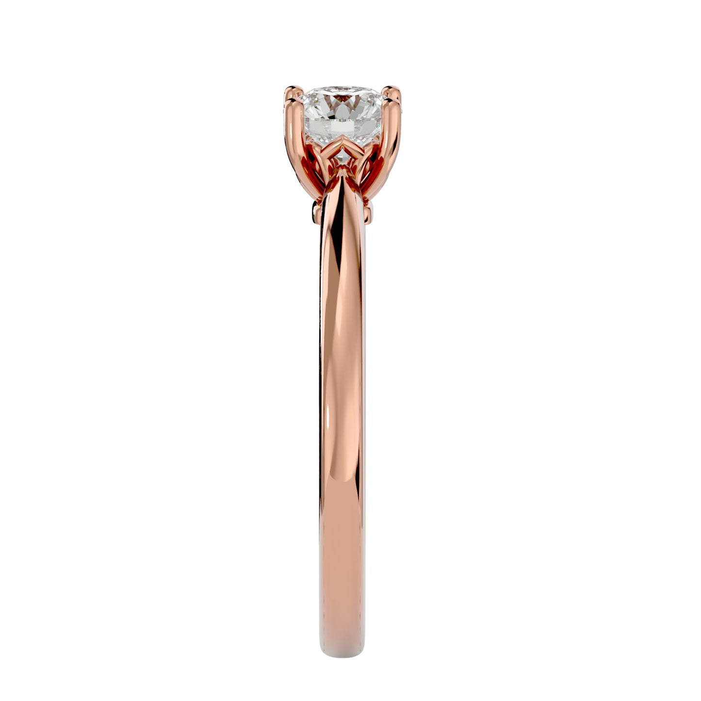 Mesh work diamond engagement ring