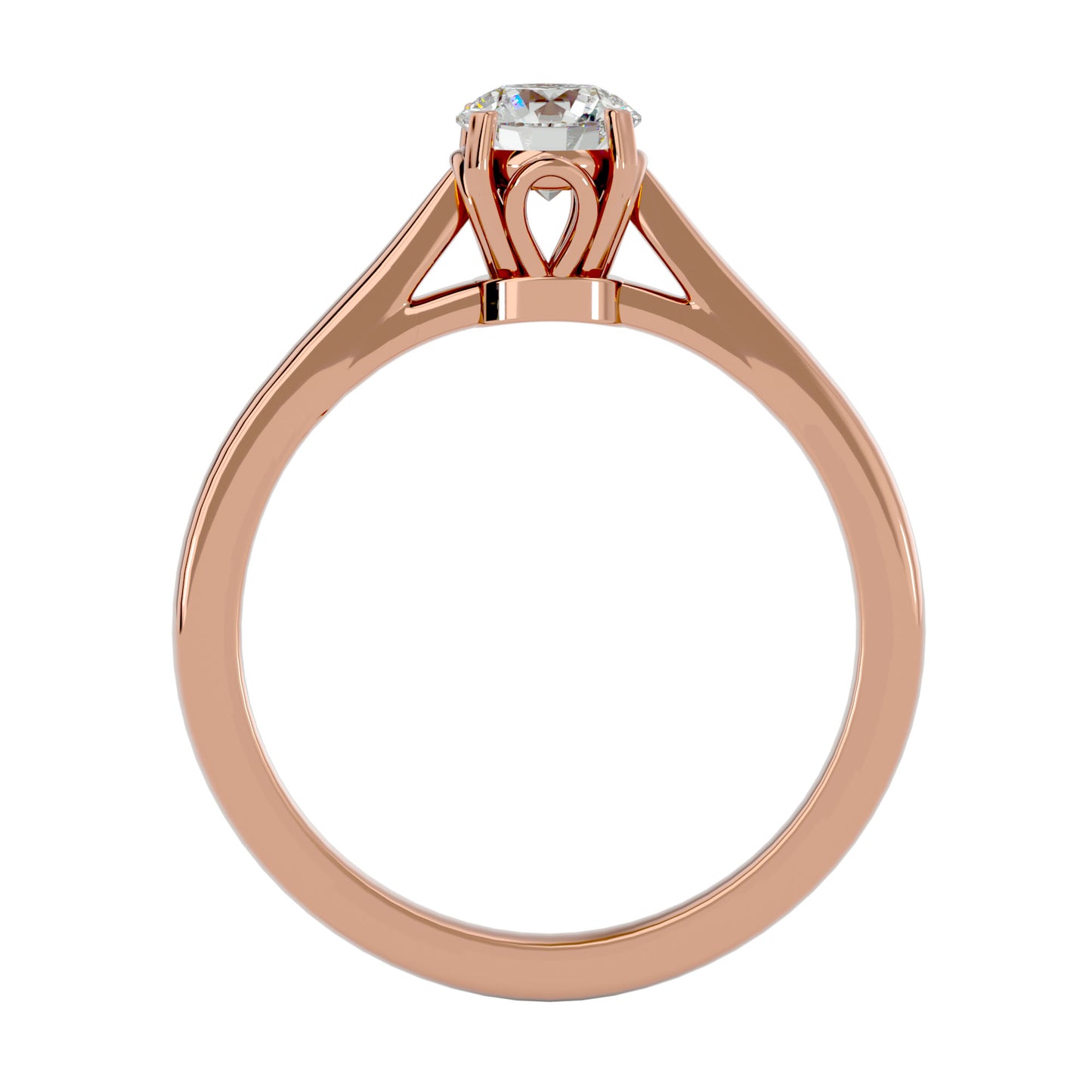 Rosil channel diamond engagement ring