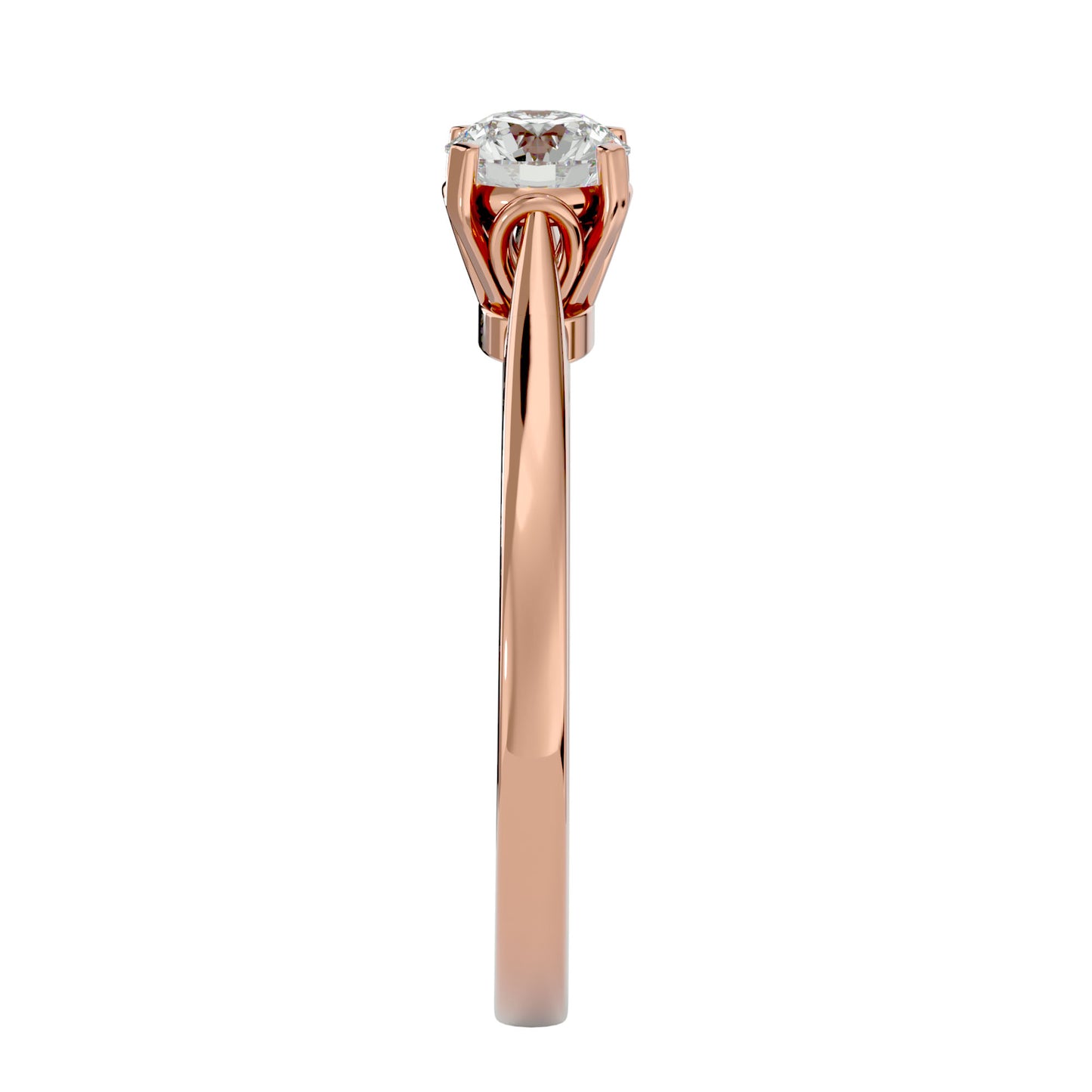Rosil channel diamond engagement ring