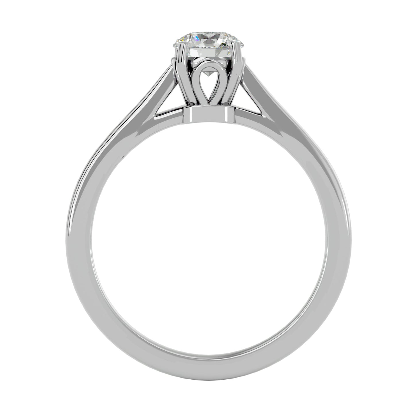 Rosil channel diamond engagement ring