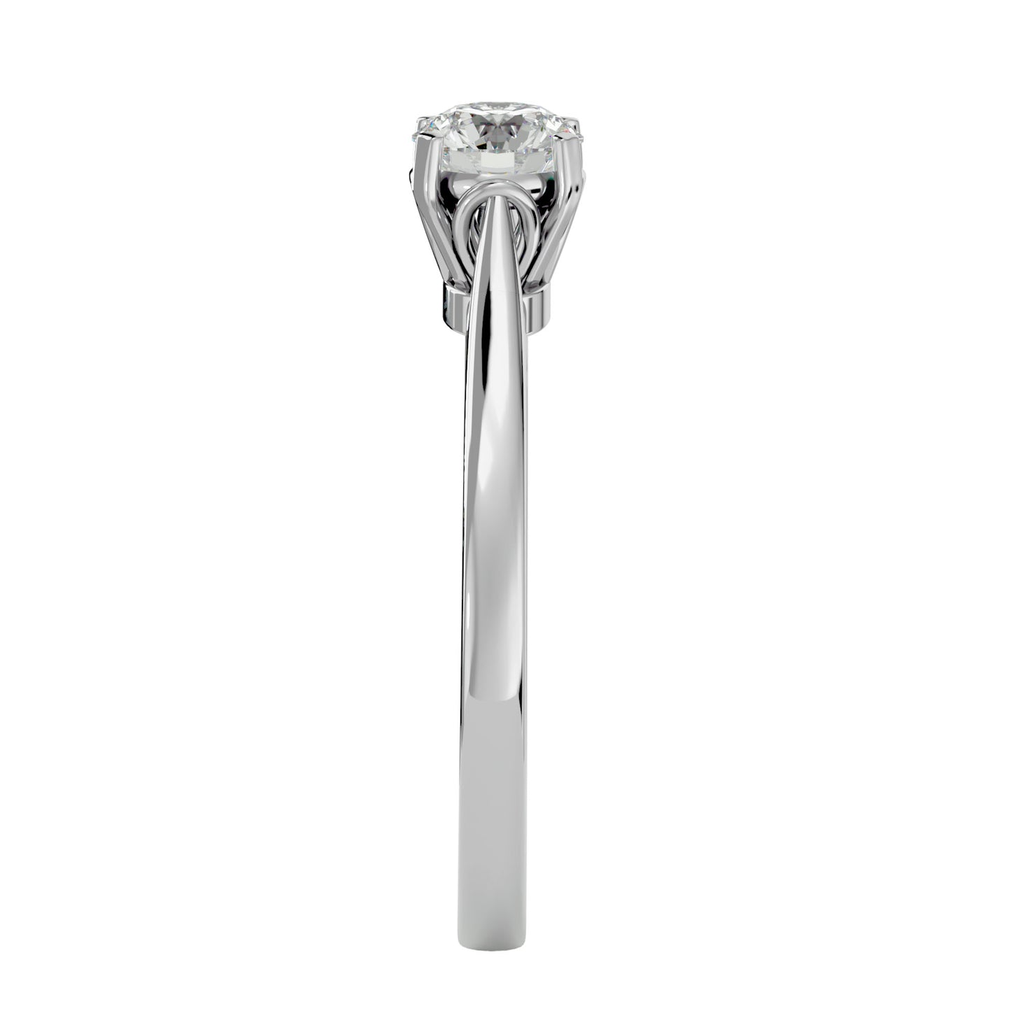 Rosil channel diamond engagement ring