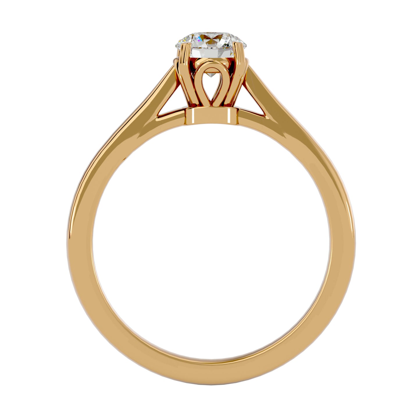 Rosil channel diamond engagement ring