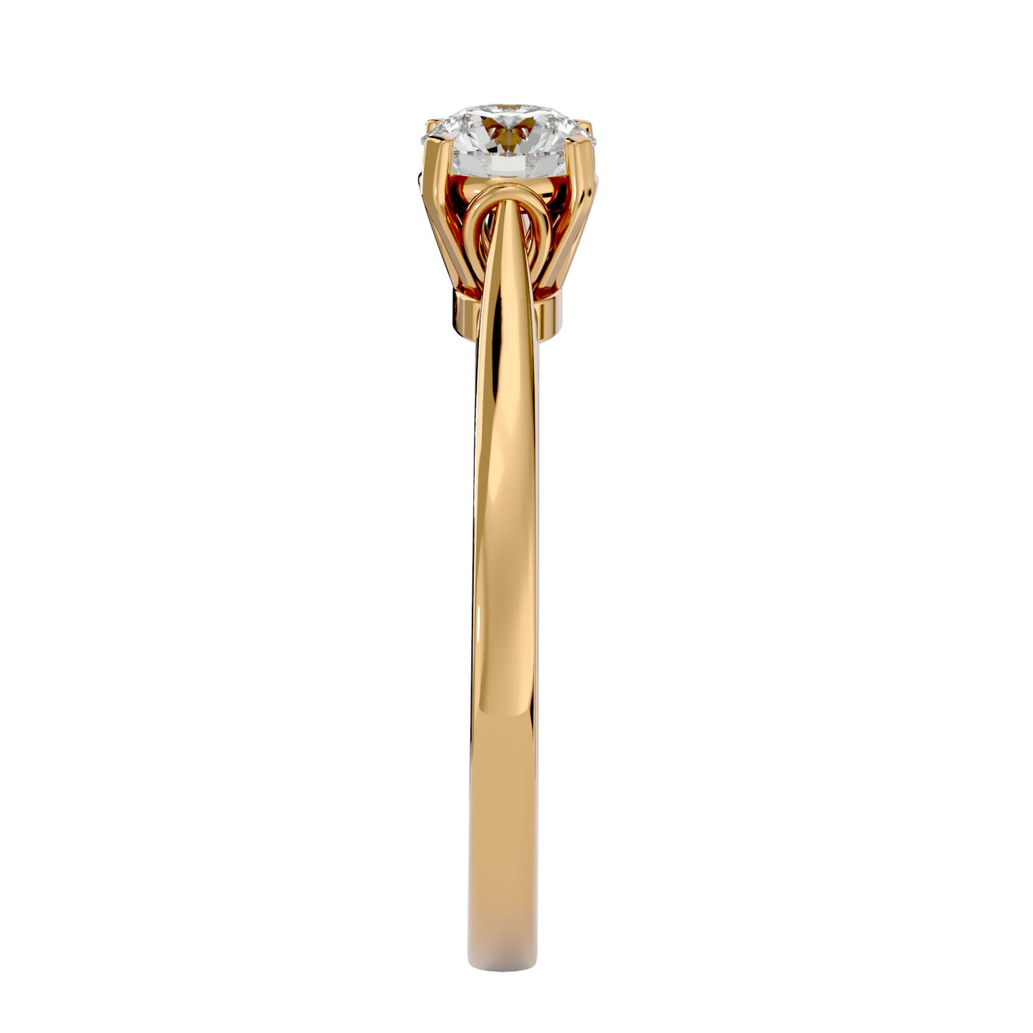 Rosil channel diamond engagement ring