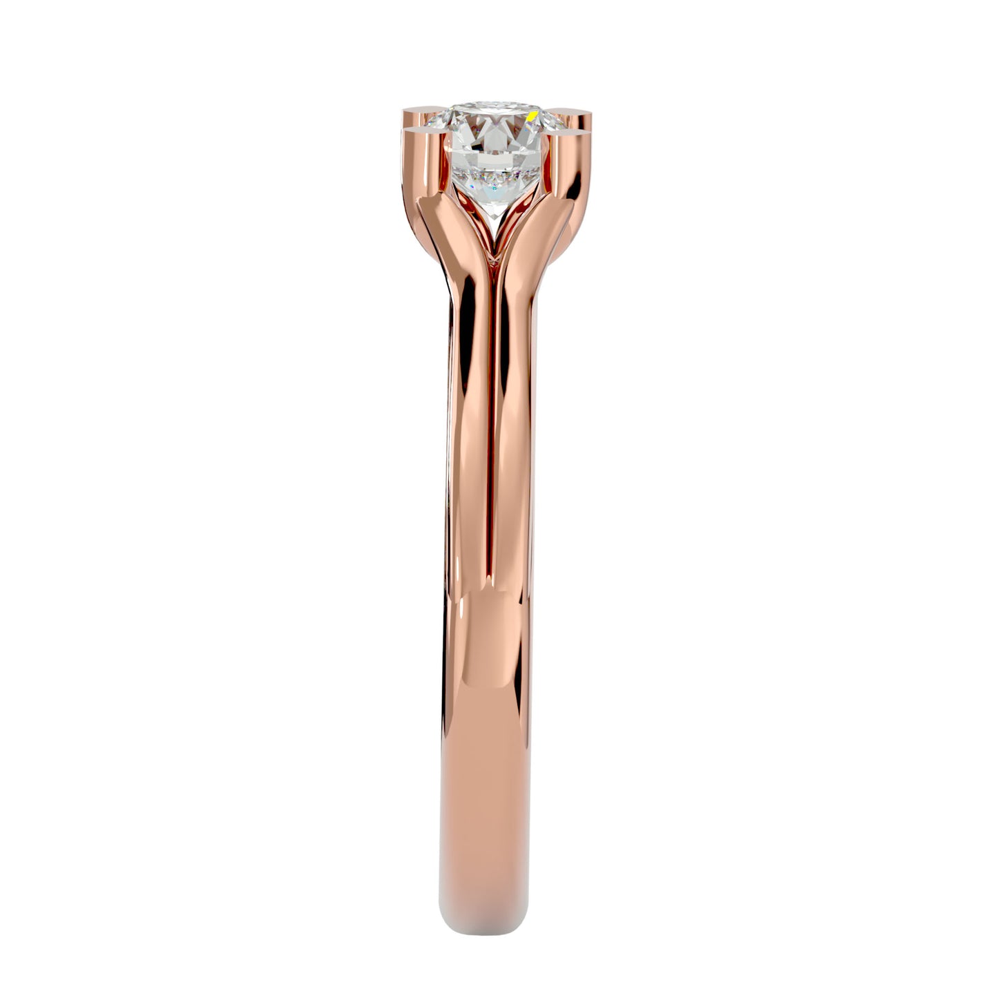 Ring band diamond engagemnt ring