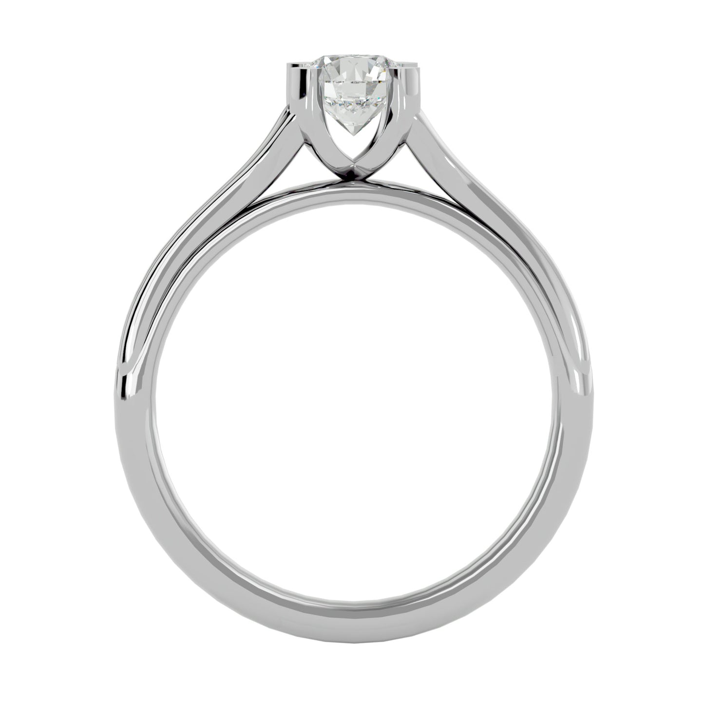 Ring band diamond engagemnt ring